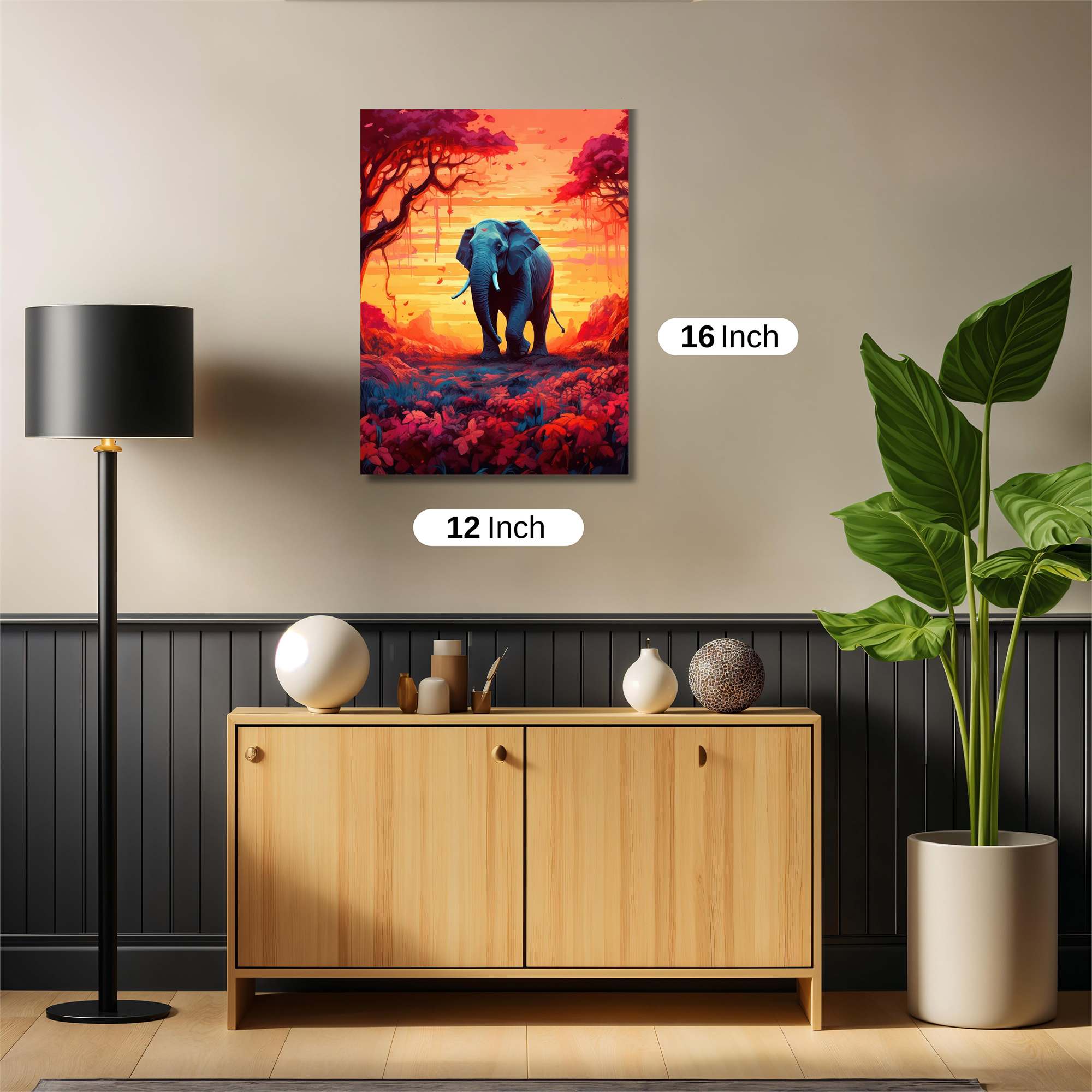Elephant Serenity Safe Wall Magnetic / M