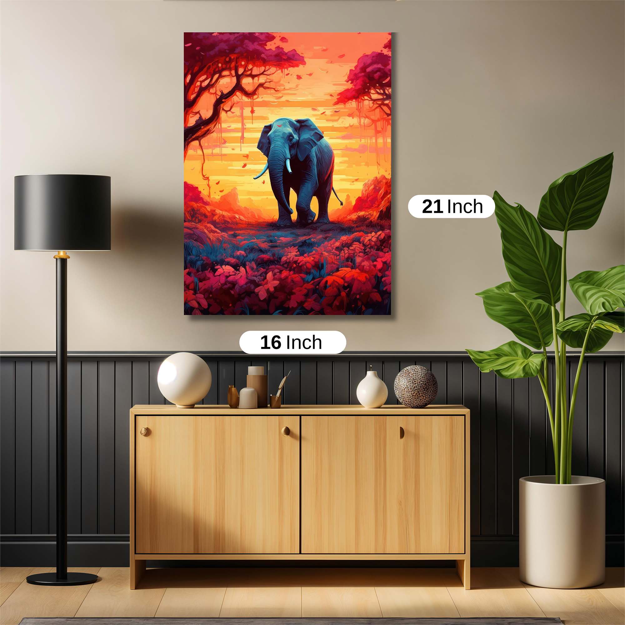 Elephant Serenity Safe Wall Magnetic / M