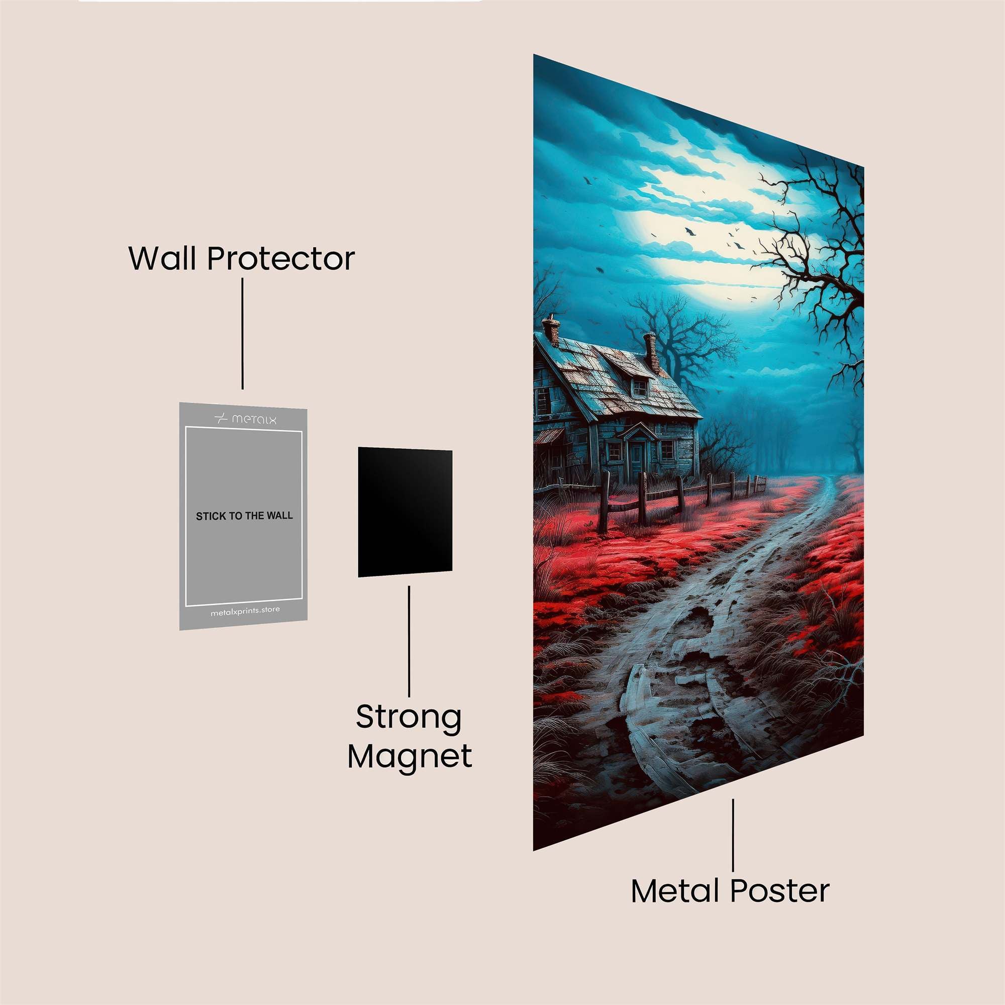 Haunted Serenity Safe Wall Magnetic / M