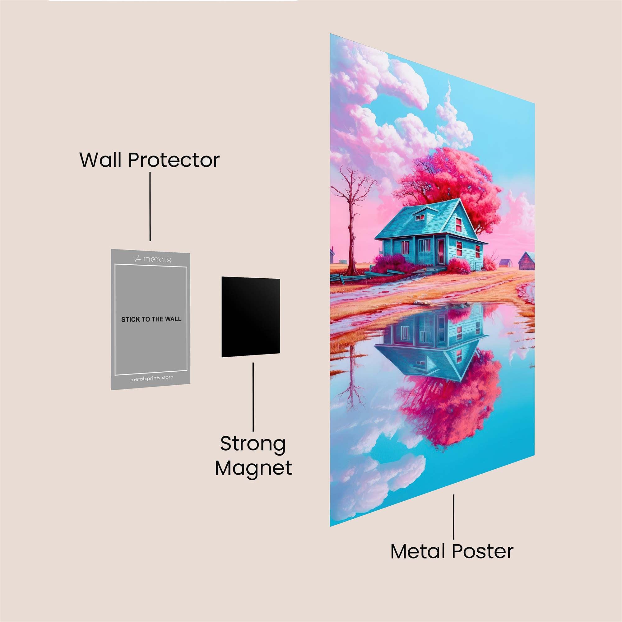 Dreamy Reflection Safe Wall Magnetic / M