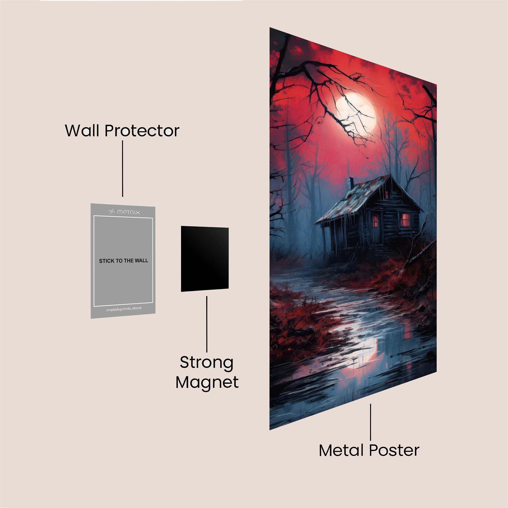 Cabin Eerie Safe Wall Magnetic / M