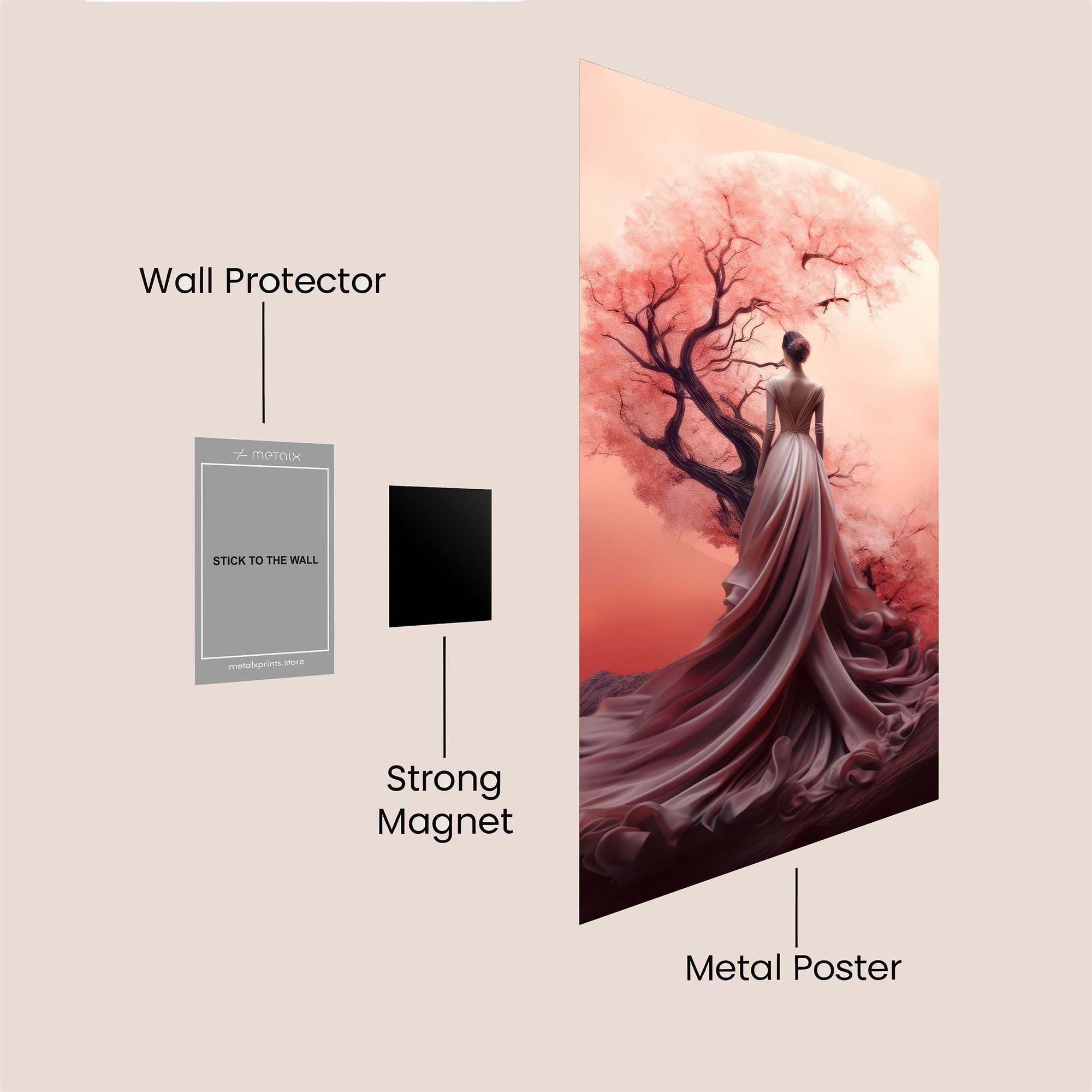 Moonlit Serenity Safe Wall Magnetic / M