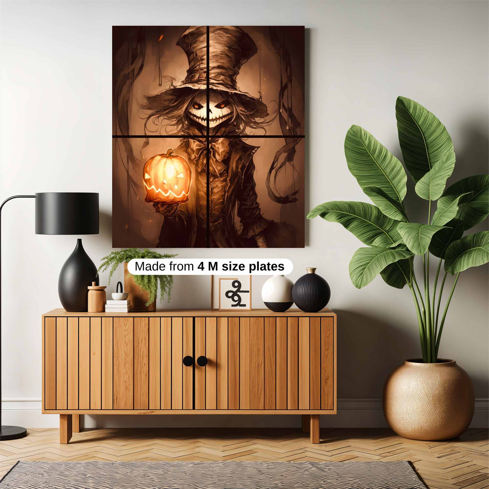 Pumpkin Whimsy Safe Wall Magnetic / M