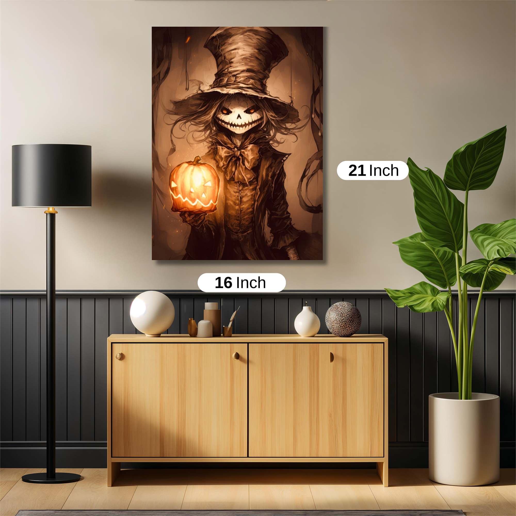 Pumpkin Whimsy Safe Wall Magnetic / M