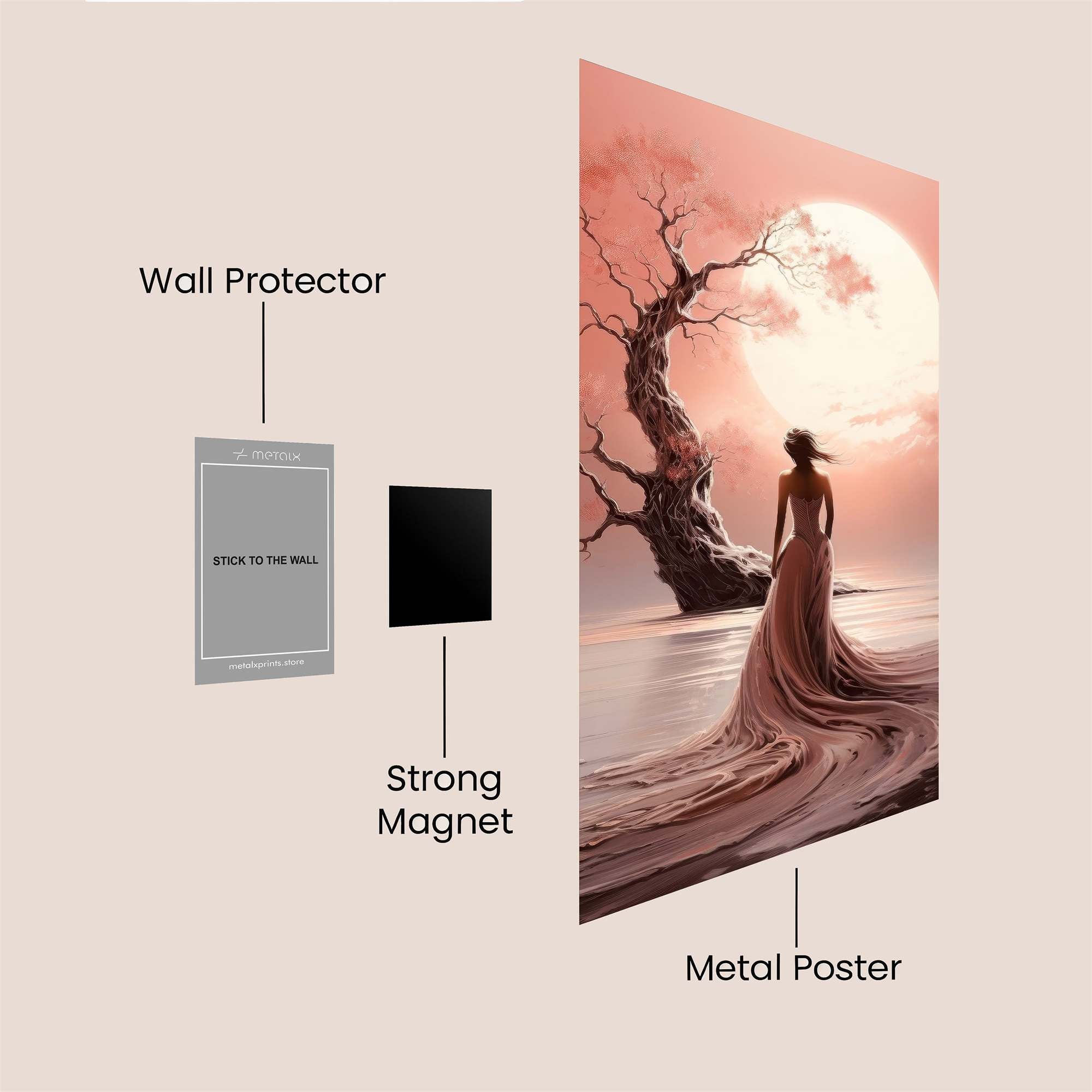 Moonlit Serenity Safe Wall Magnetic / M
