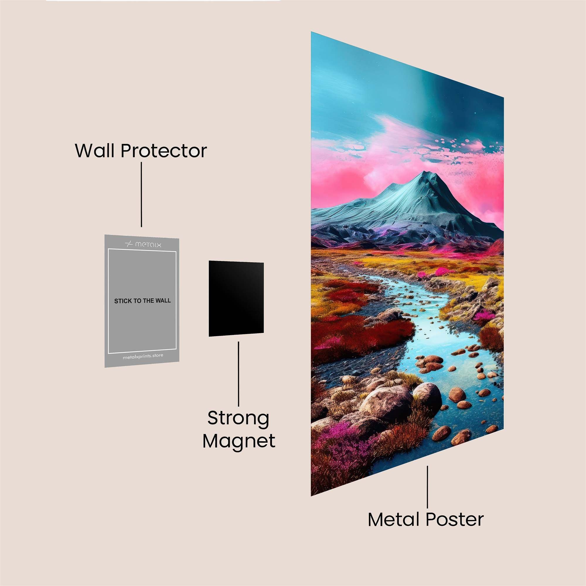 Mountain Dreamscape Safe Wall Magnetic / M