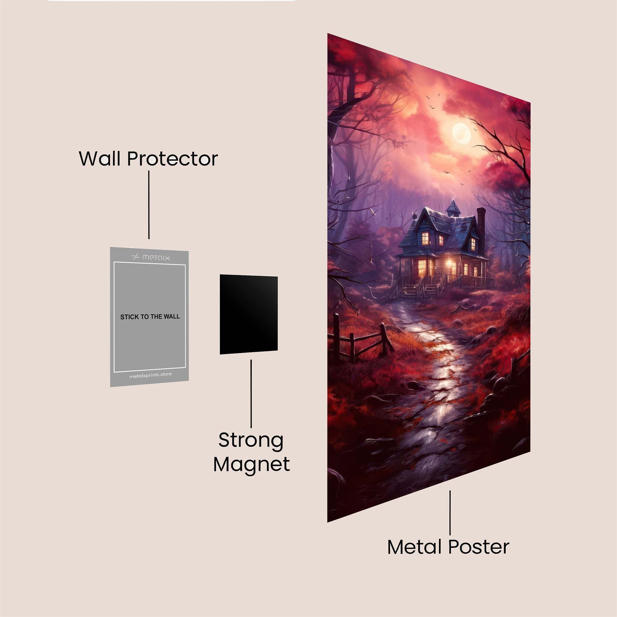Haunted Serenity Safe Wall Magnetic / M