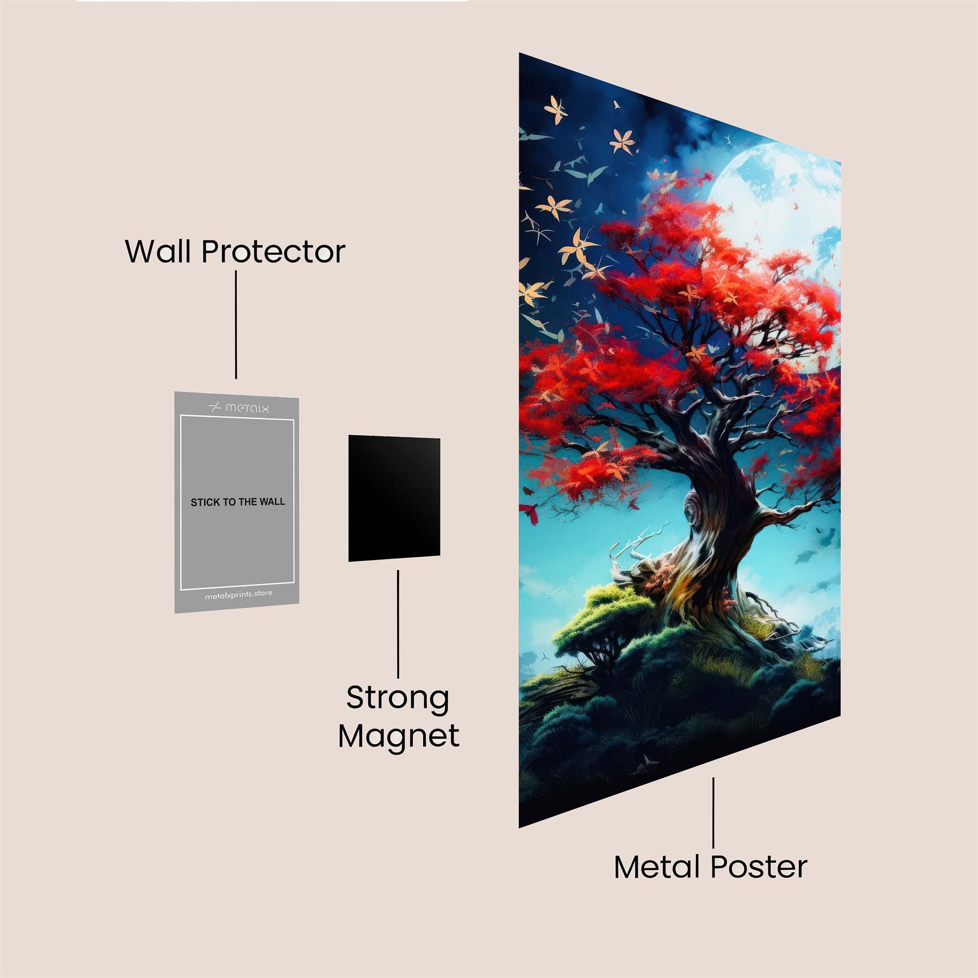 Moonlit Serenity Safe Wall Magnetic / M