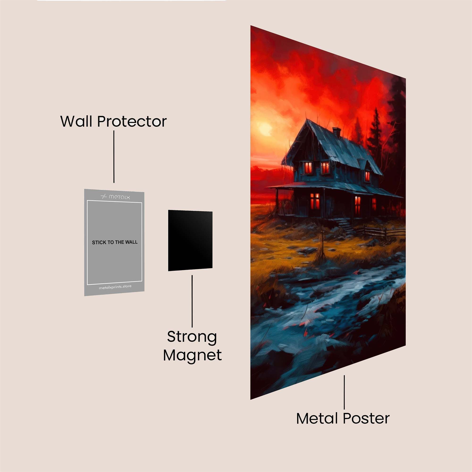 Cabin Eerie Safe Wall Magnetic / M