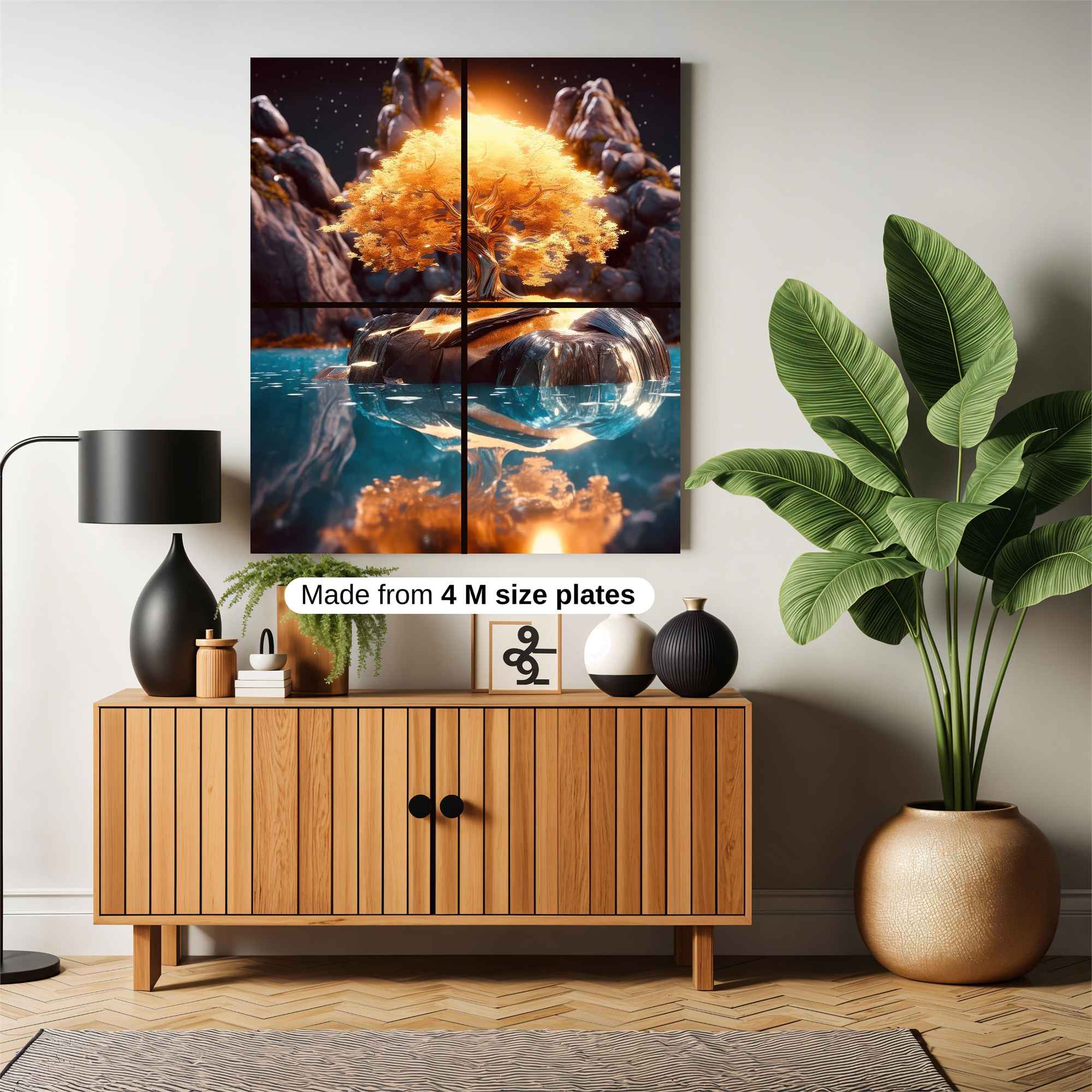 Golden Serenity Safe Wall Magnetic / M