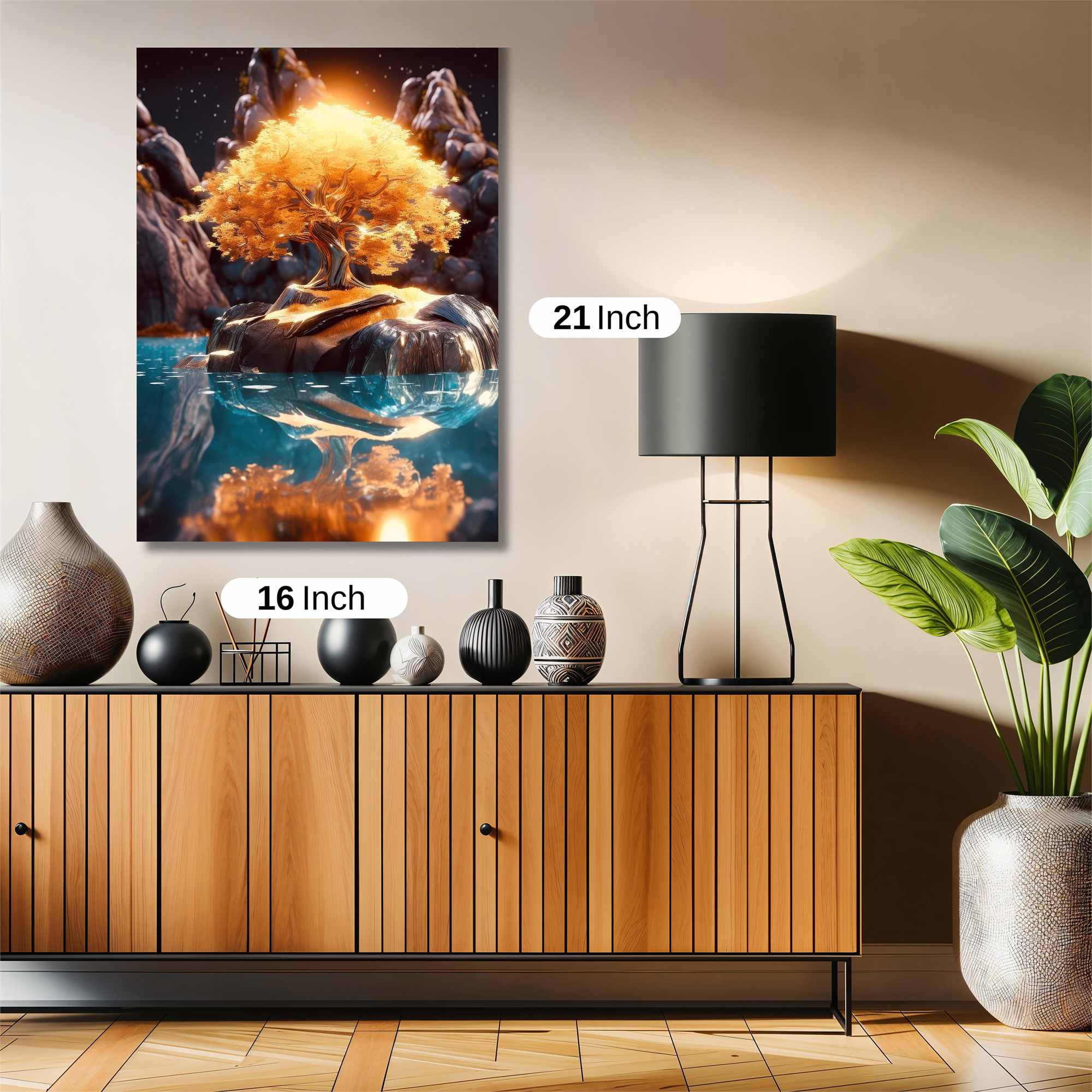 Golden Serenity Safe Wall Magnetic / M