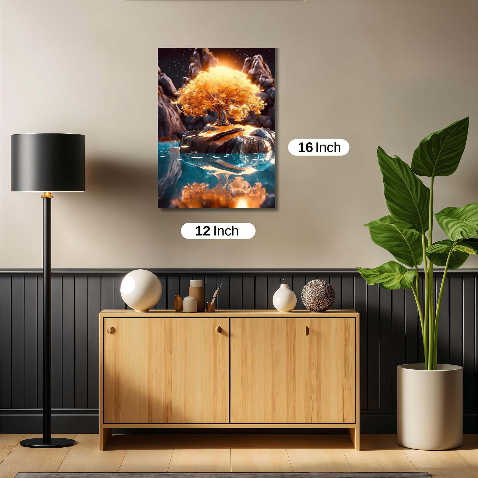 Golden Serenity Safe Wall Magnetic / M