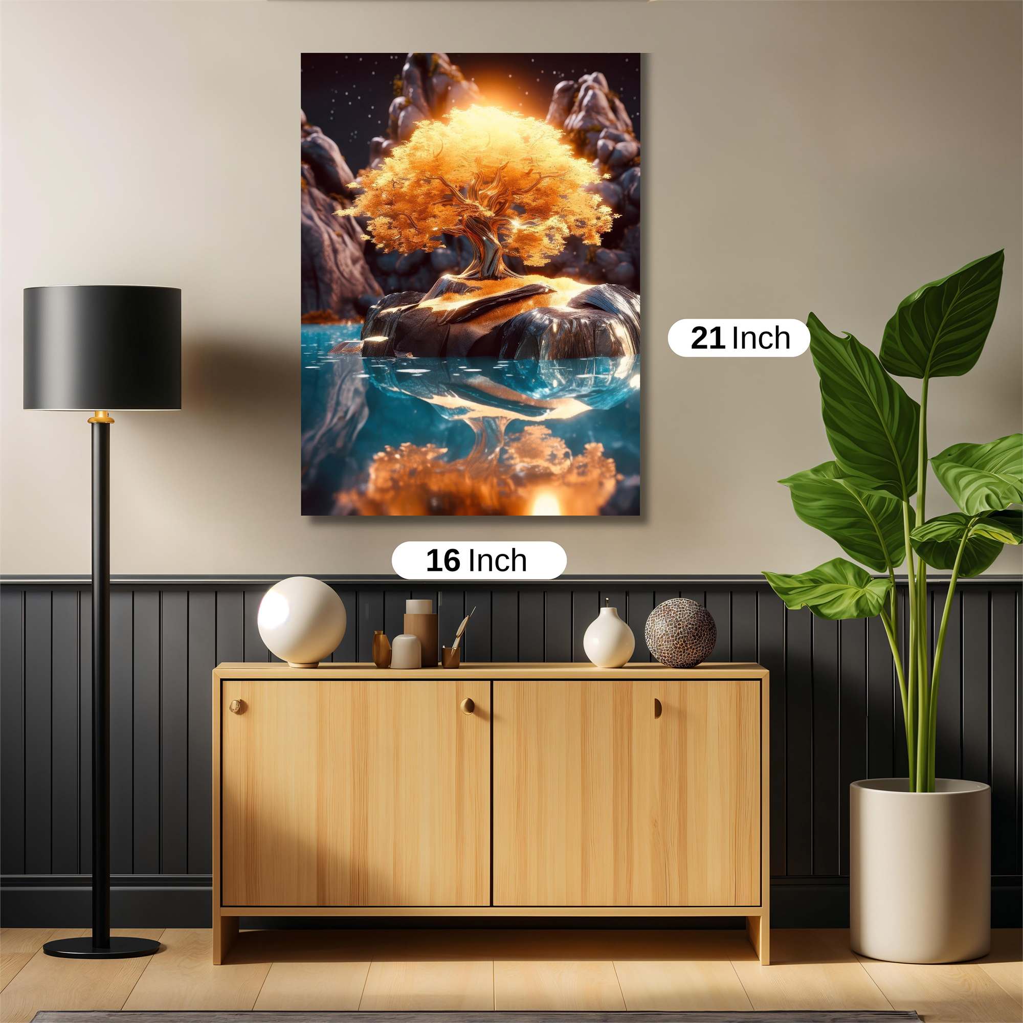 Golden Serenity Safe Wall Magnetic / M
