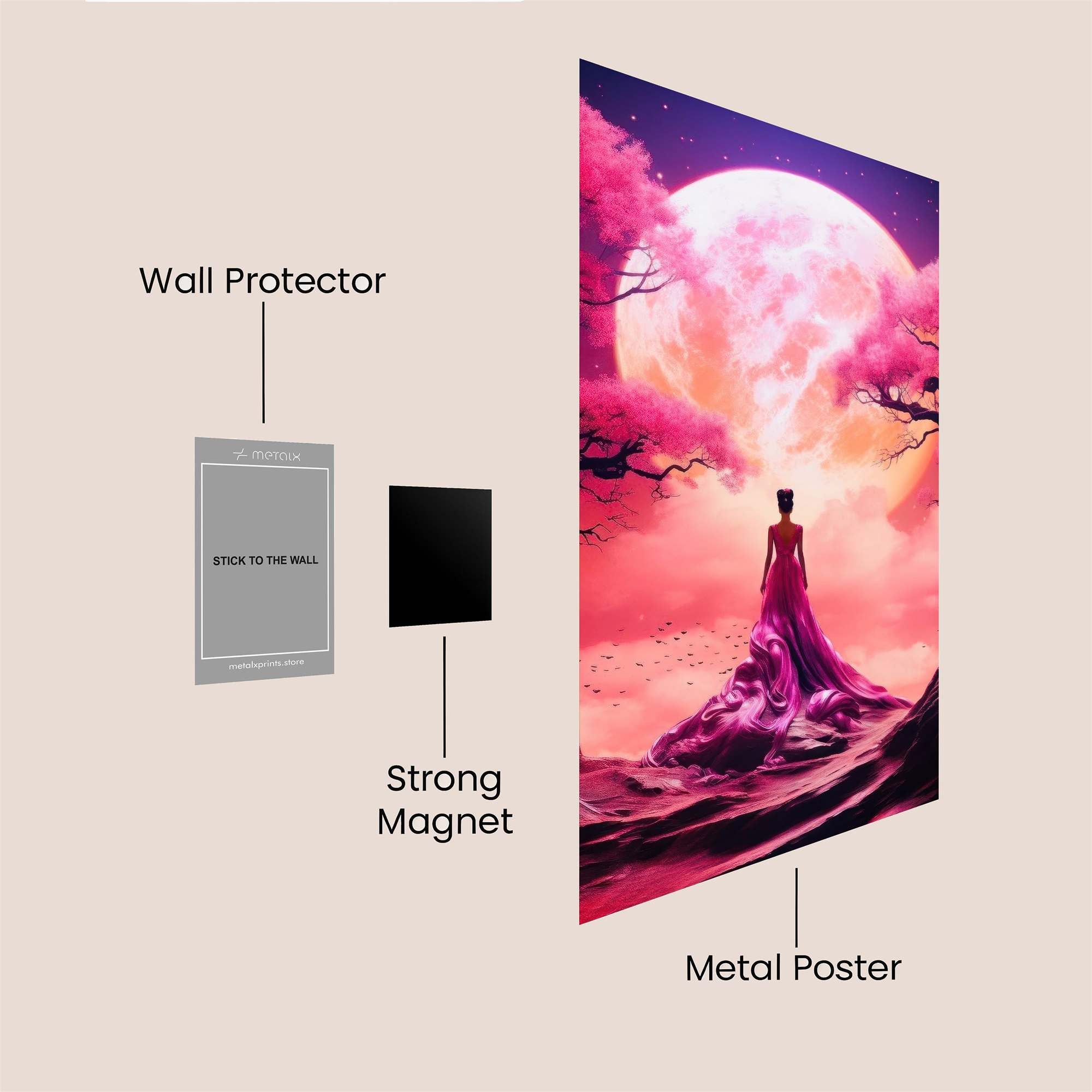Moonlit Serenity Safe Wall Magnetic / M