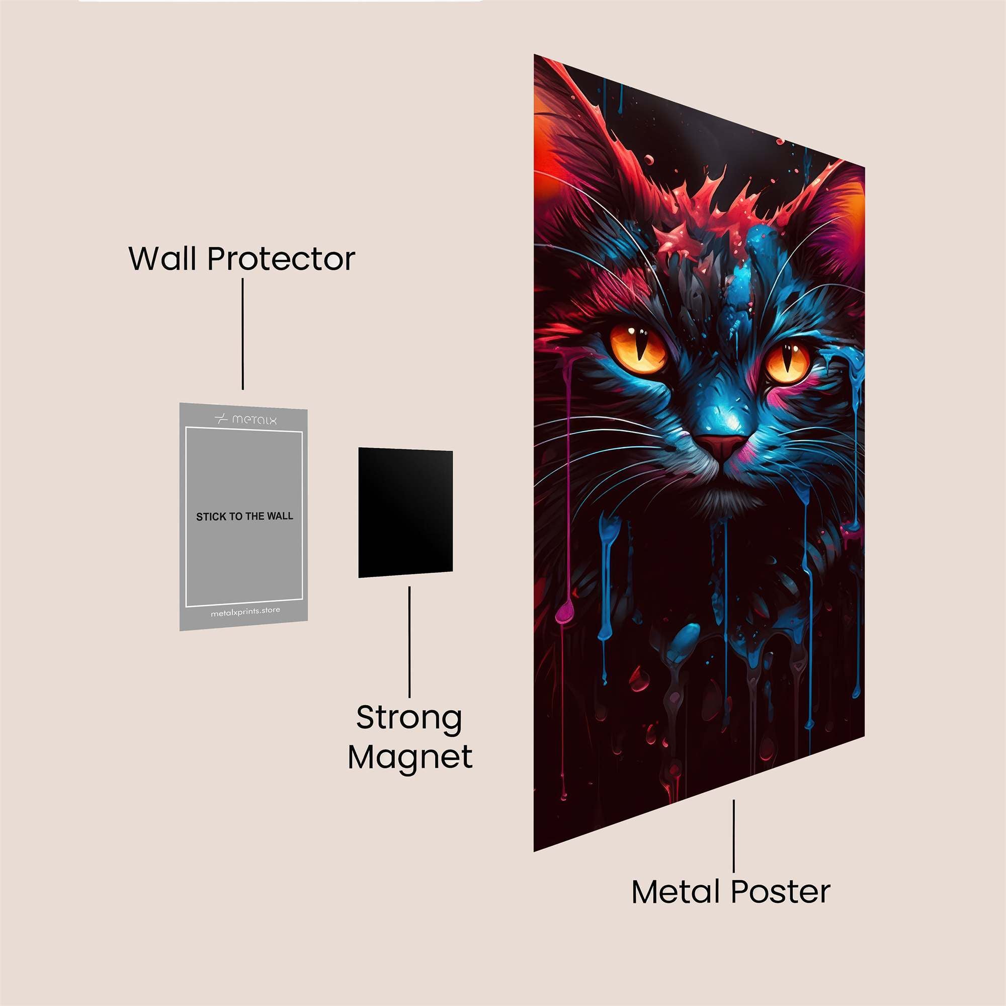 Neon Enigma Safe Wall Magnetic / M