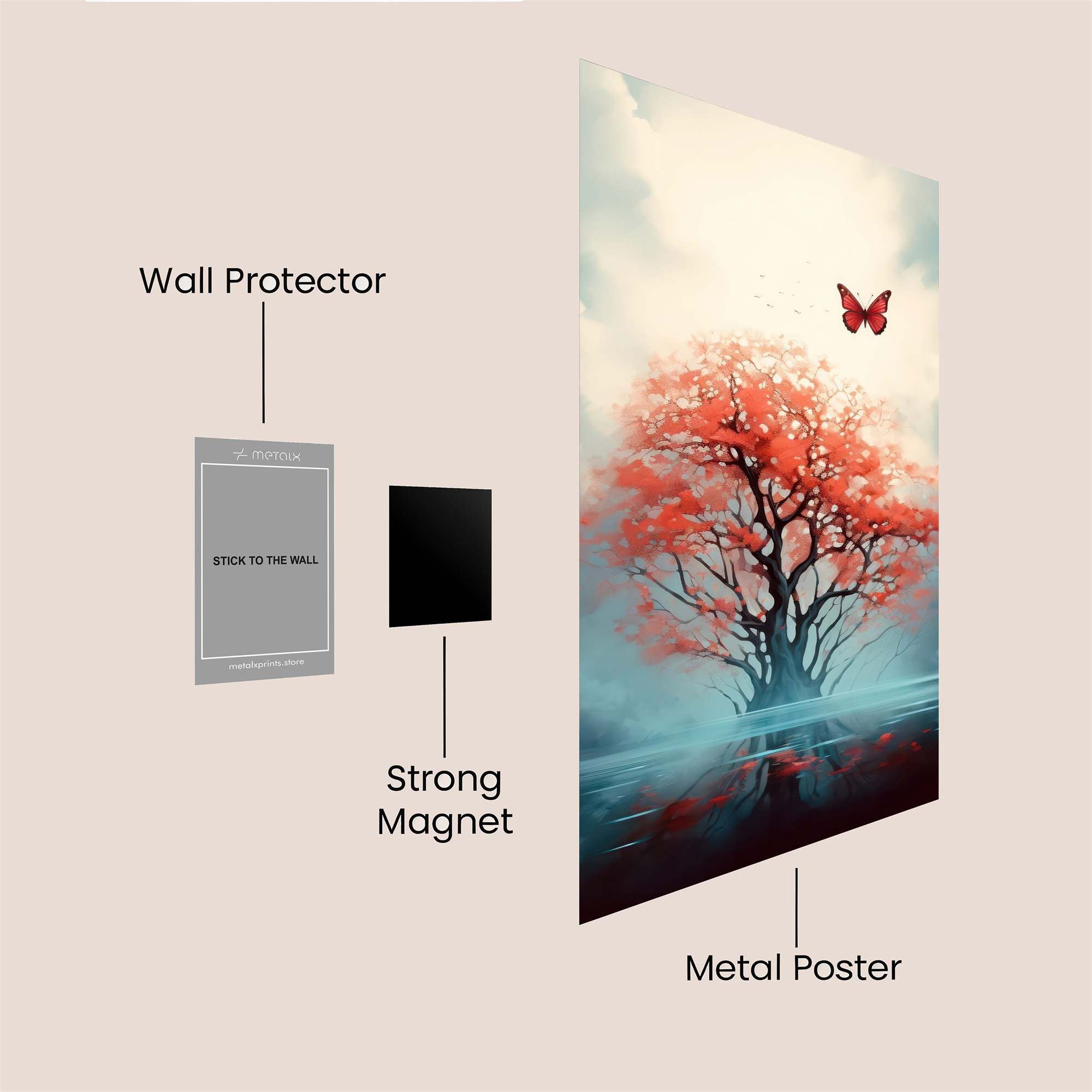 Butterfly Serenity Safe Wall Magnetic / M
