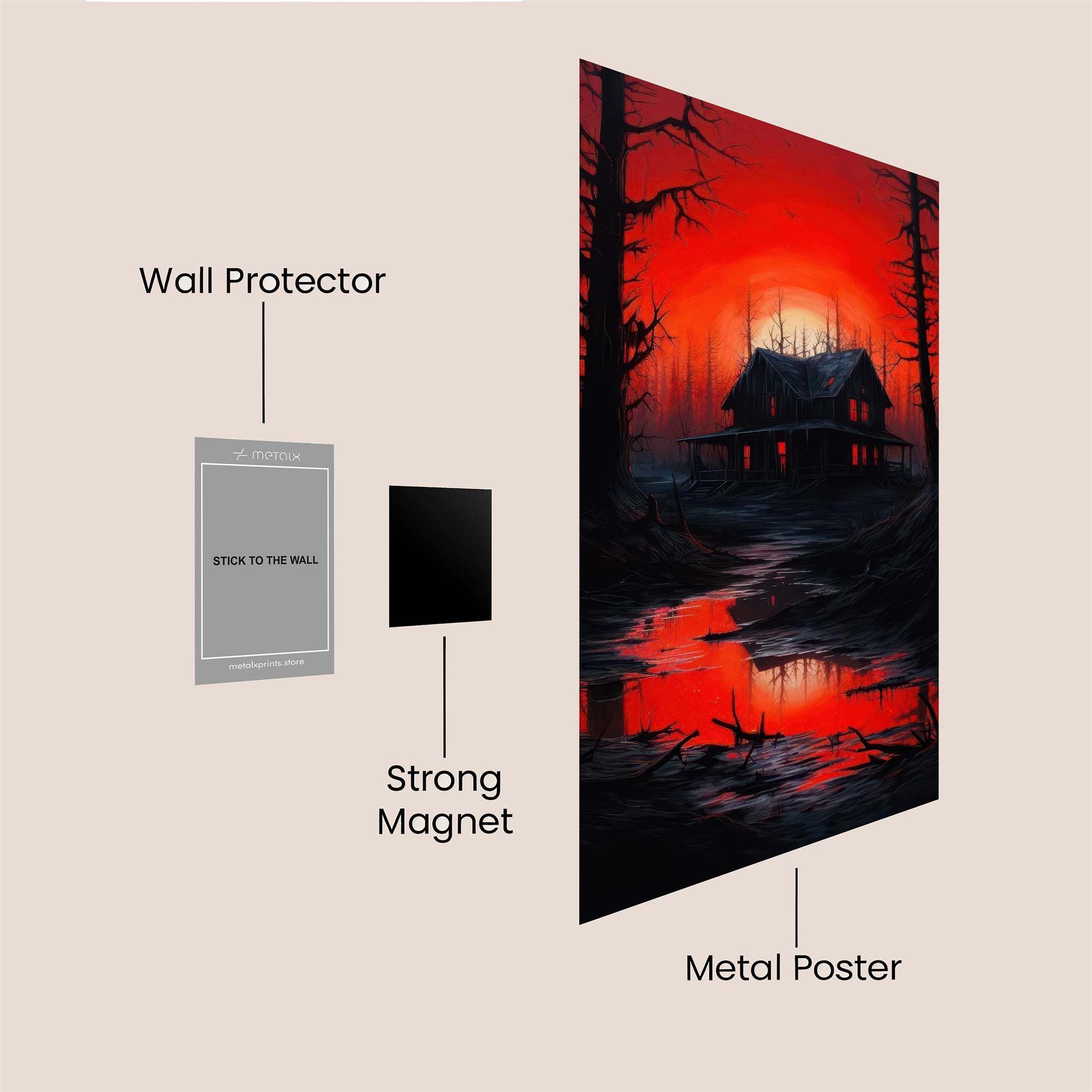 Cabin Gloom Safe Wall Magnetic / M