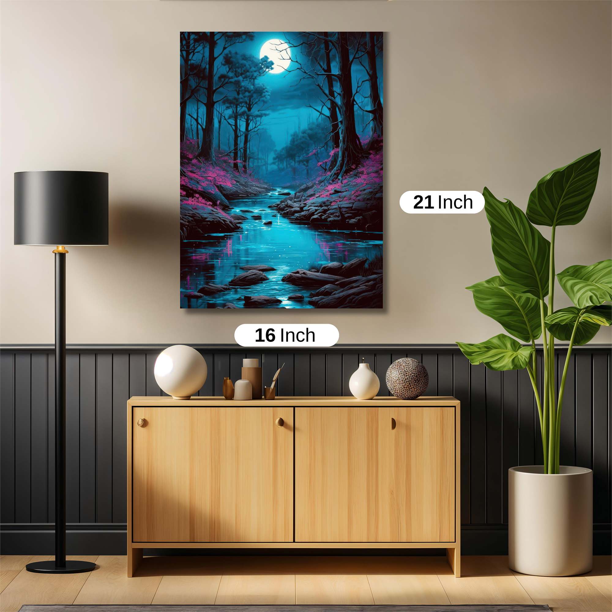 Moonlit Serenity Safe Wall Magnetic / M