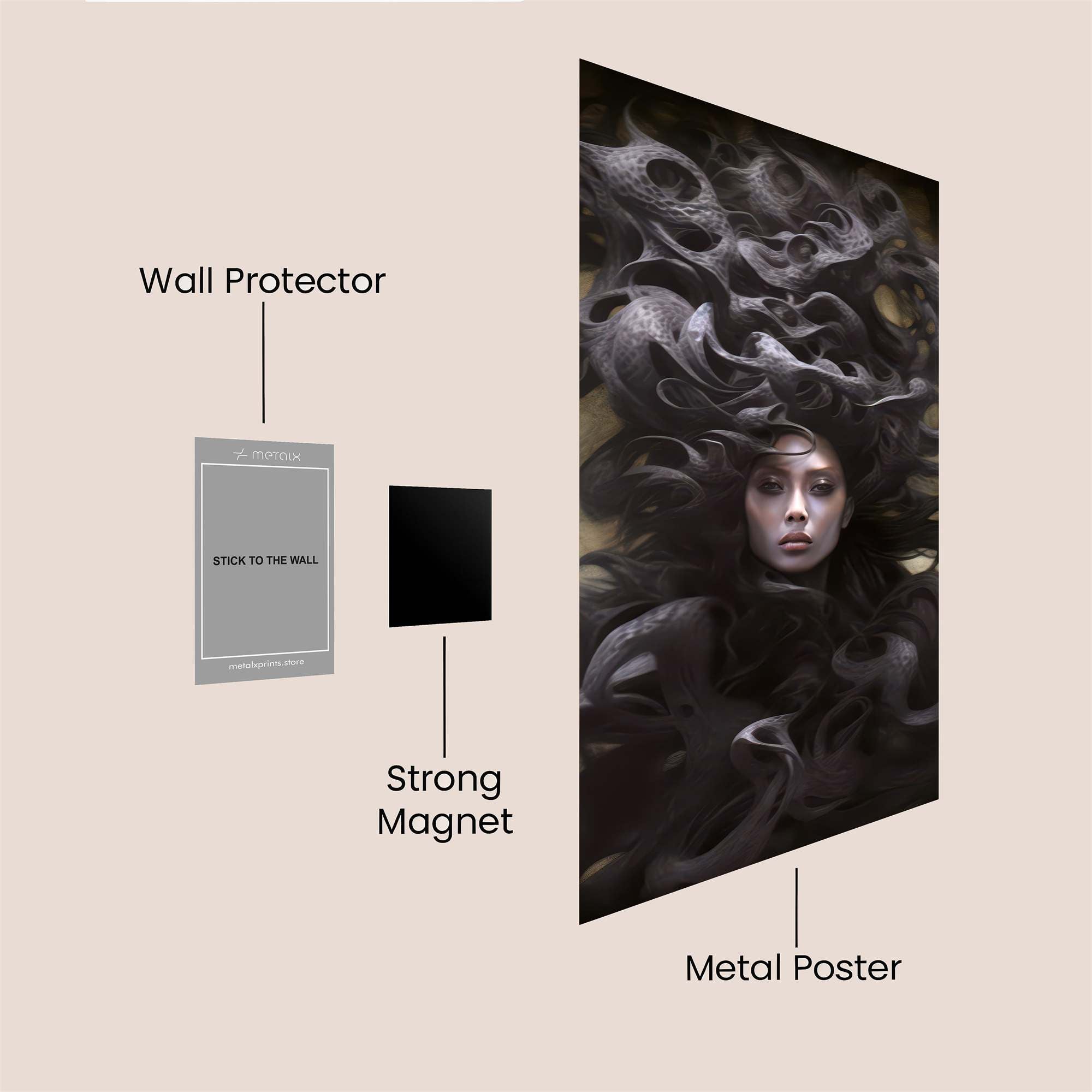 Medusa's Whim Safe Wall Magnetic / M
