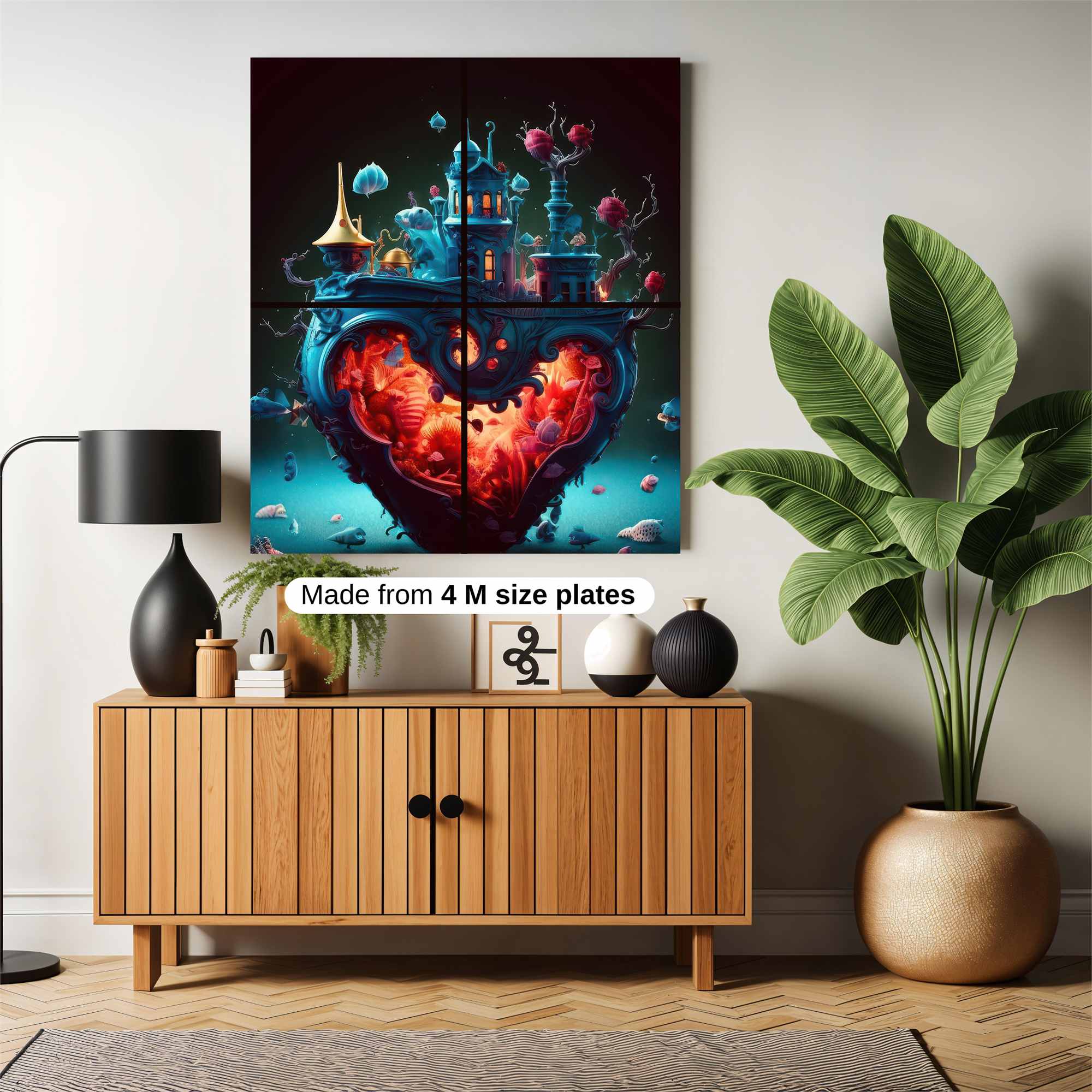 Heart Castle Safe Wall Magnetic / M