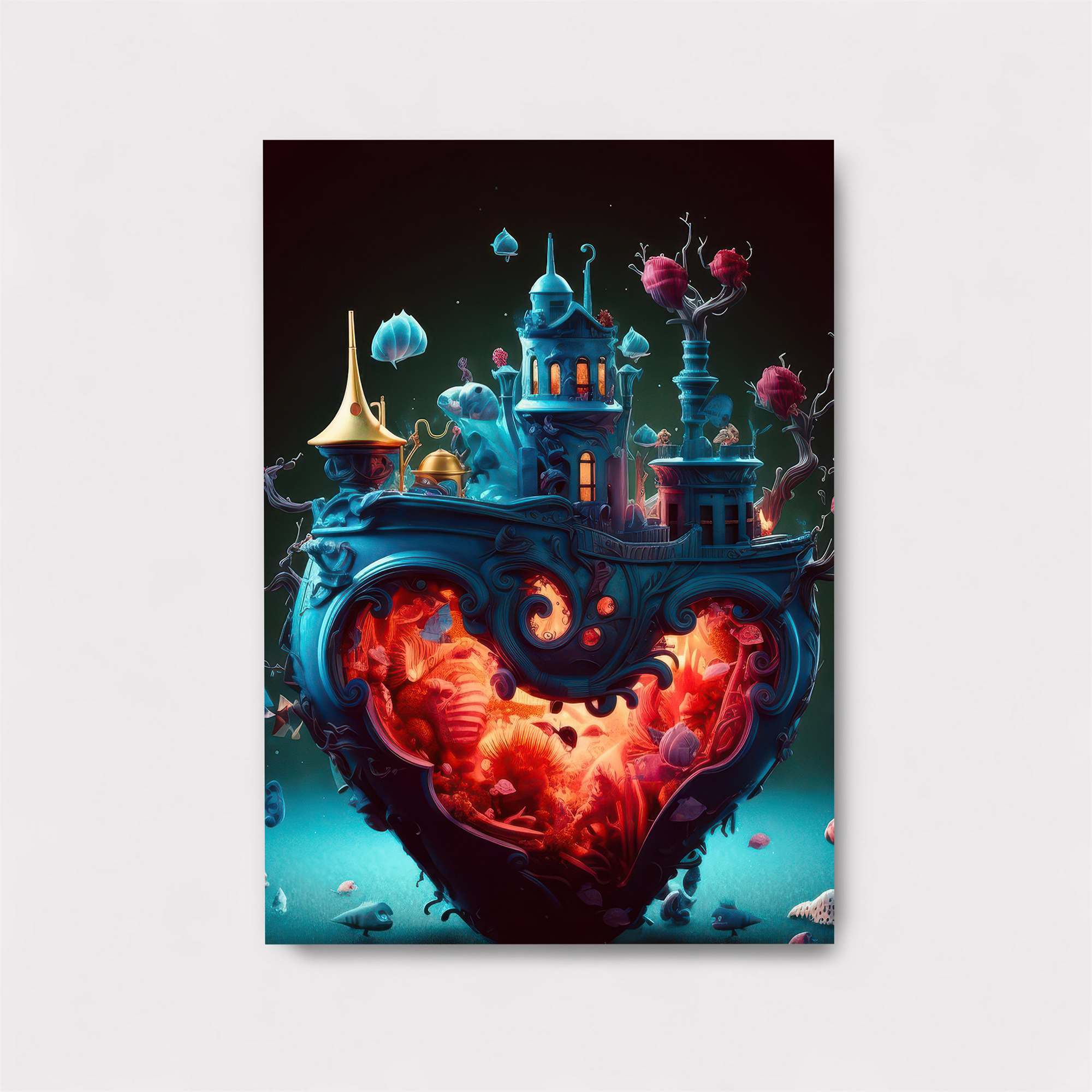 Heart Castle Safe Wall Magnetic / M