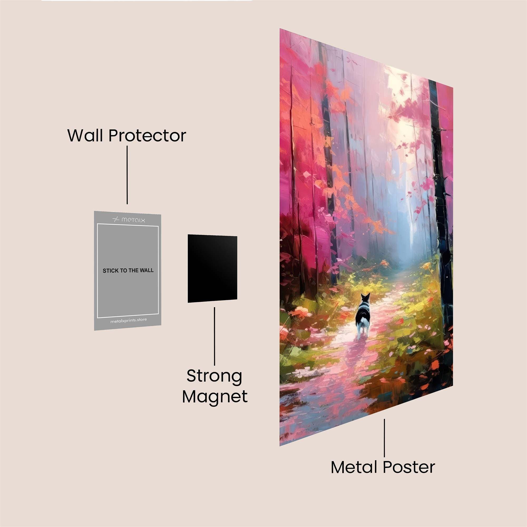Canine Dreamscape Safe Wall Magnetic / M