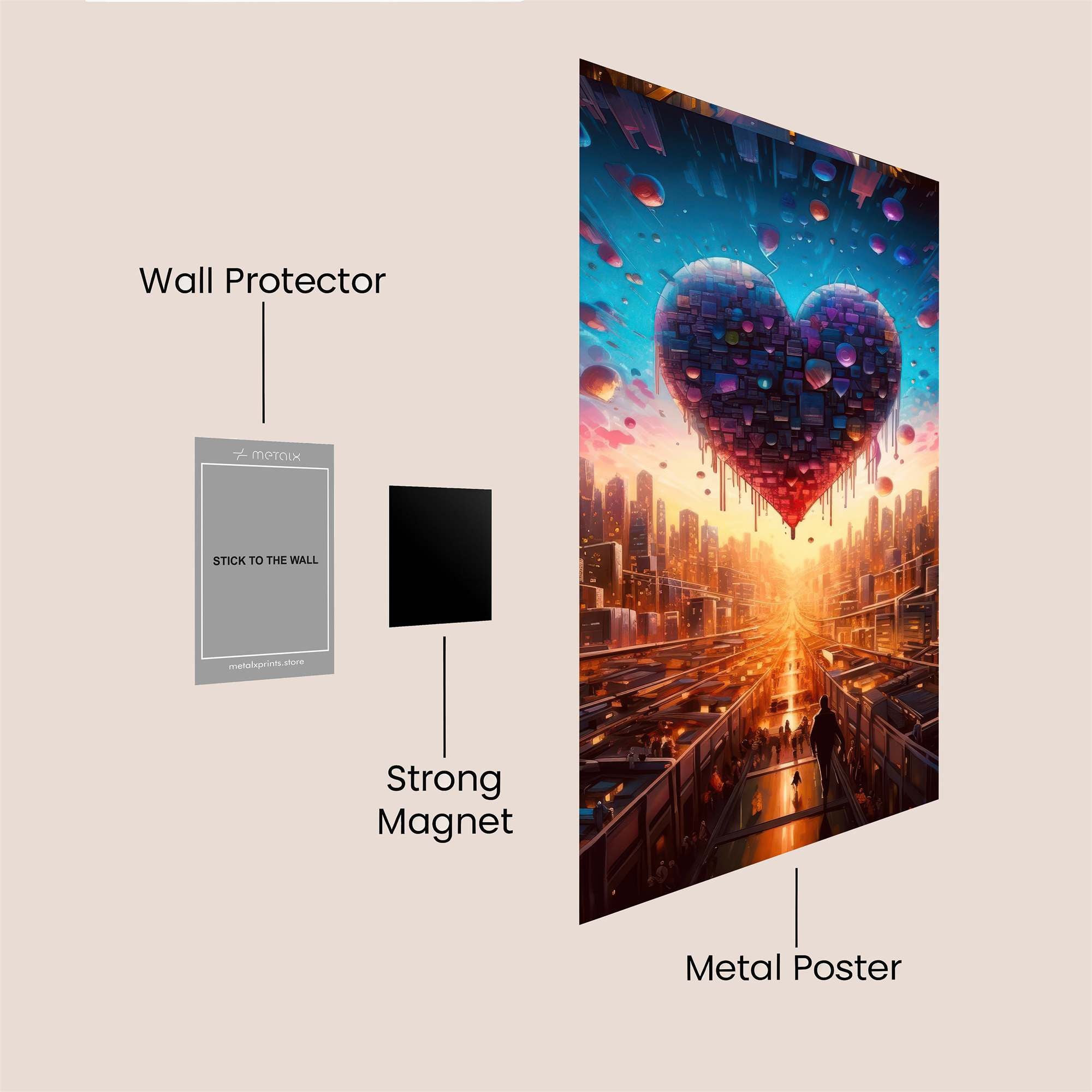 Heartscape Dream Safe Wall Magnetic / M