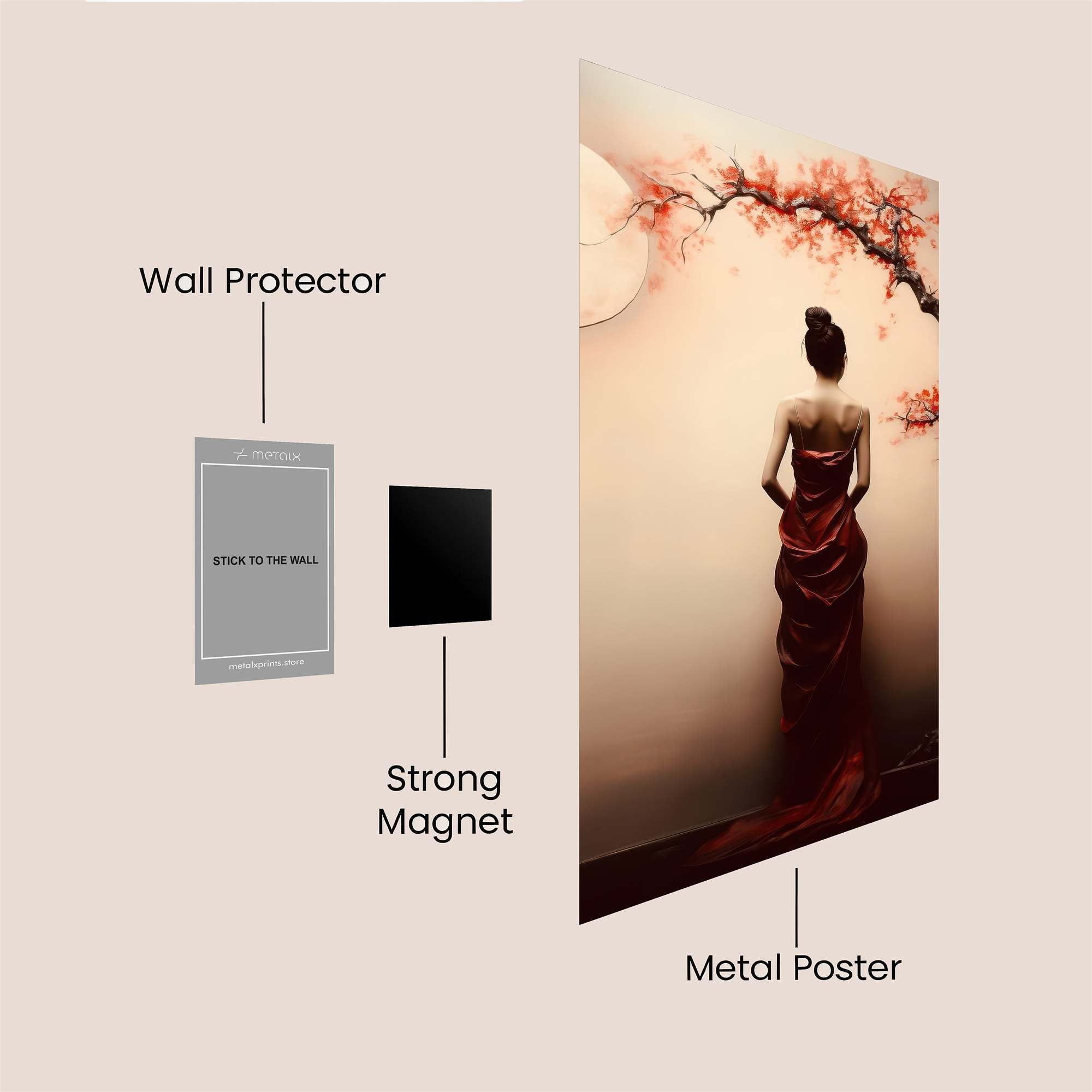 Moonlit Serenity Safe Wall Magnetic / M