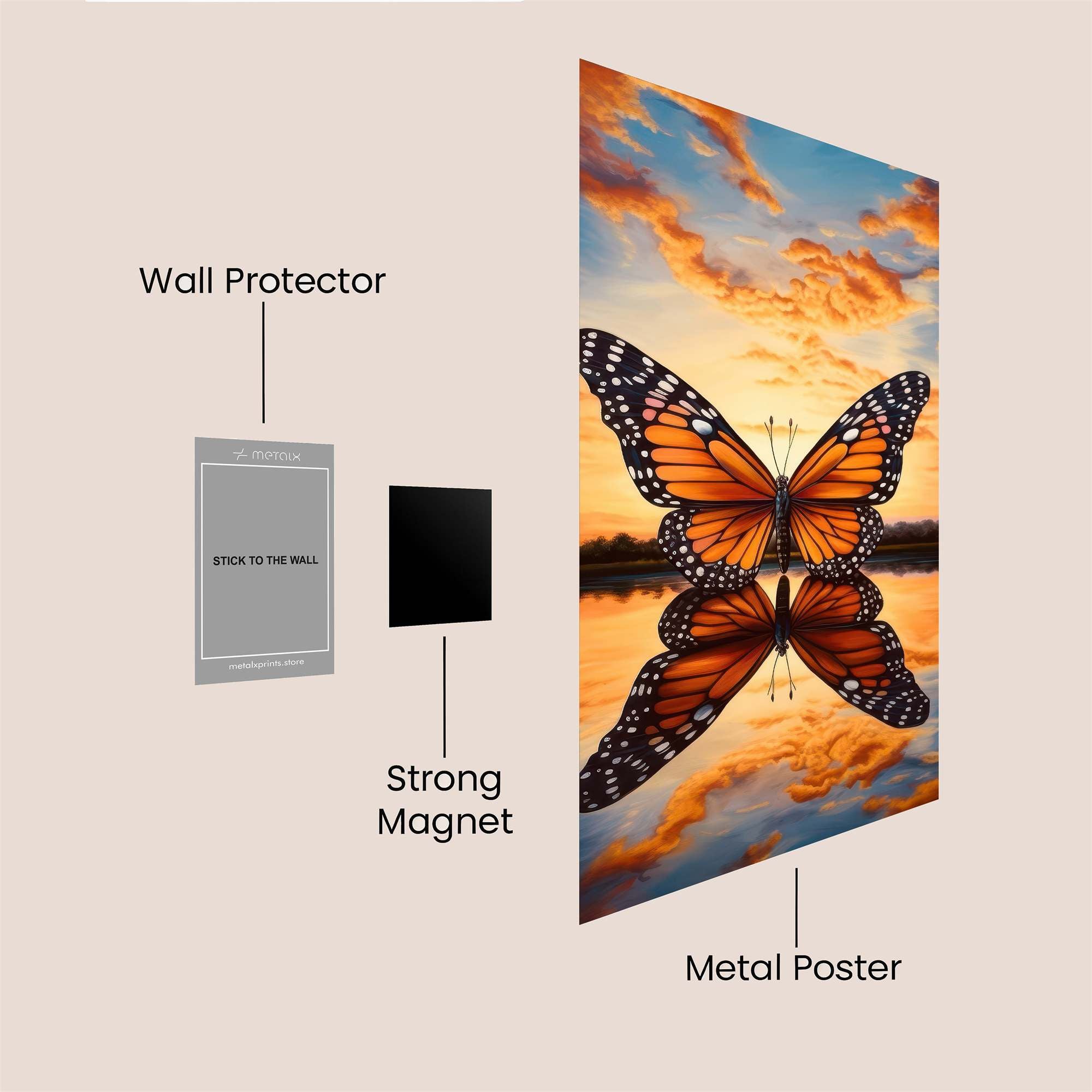 Monarch Serenity Safe Wall Magnetic / M