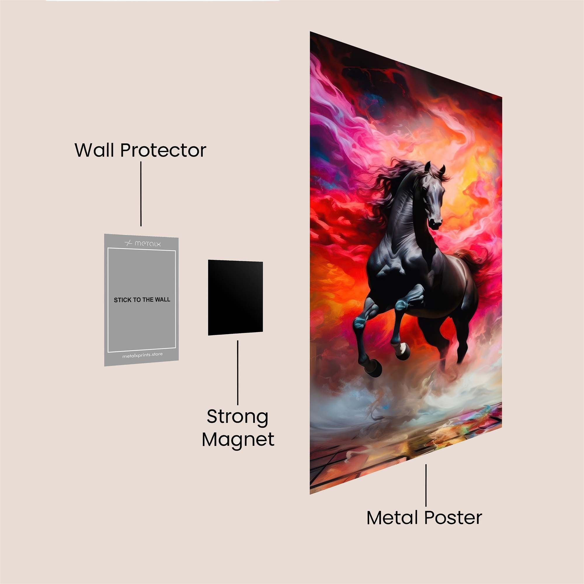 Majestic Blaze Safe Wall Magnetic / M