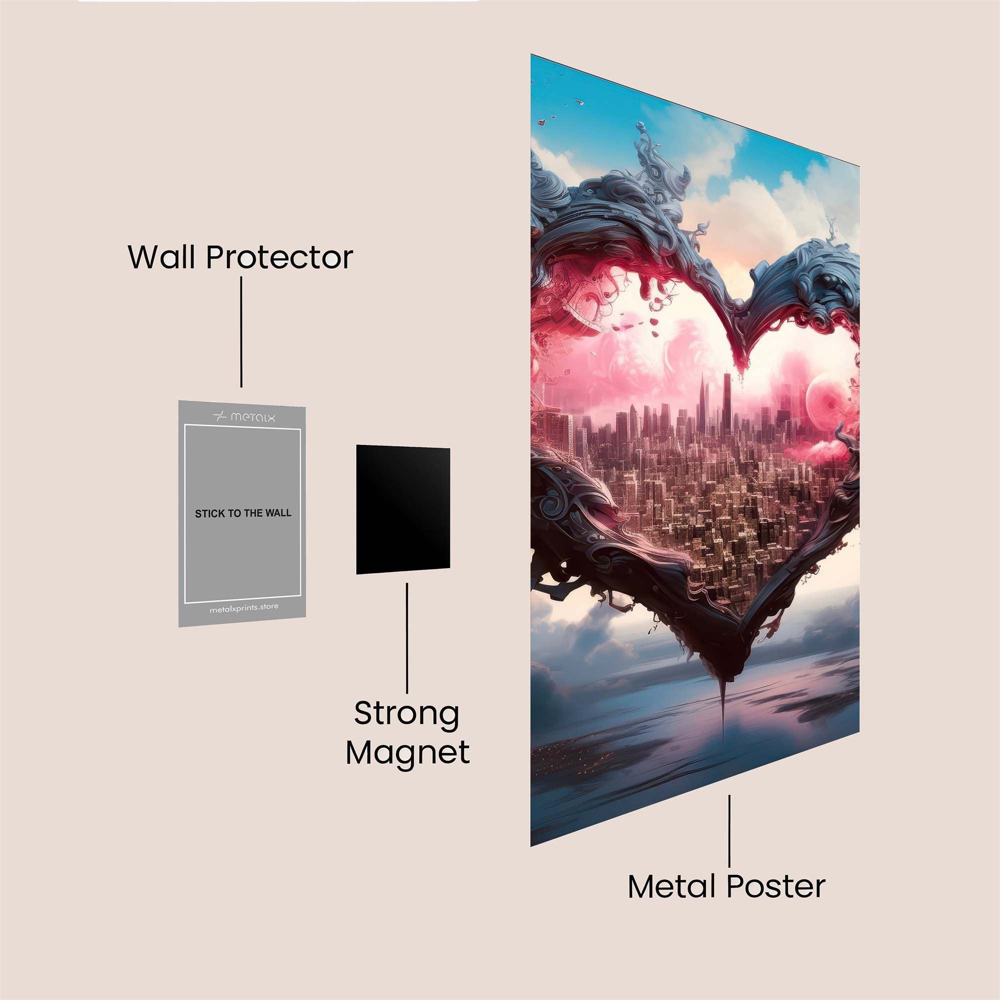 City Embrace Safe Wall Magnetic / M