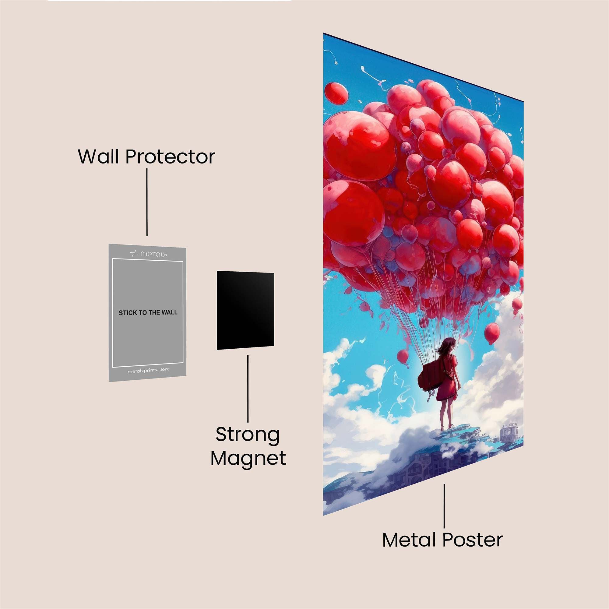 Balloons Dream Safe Wall Magnetic / M