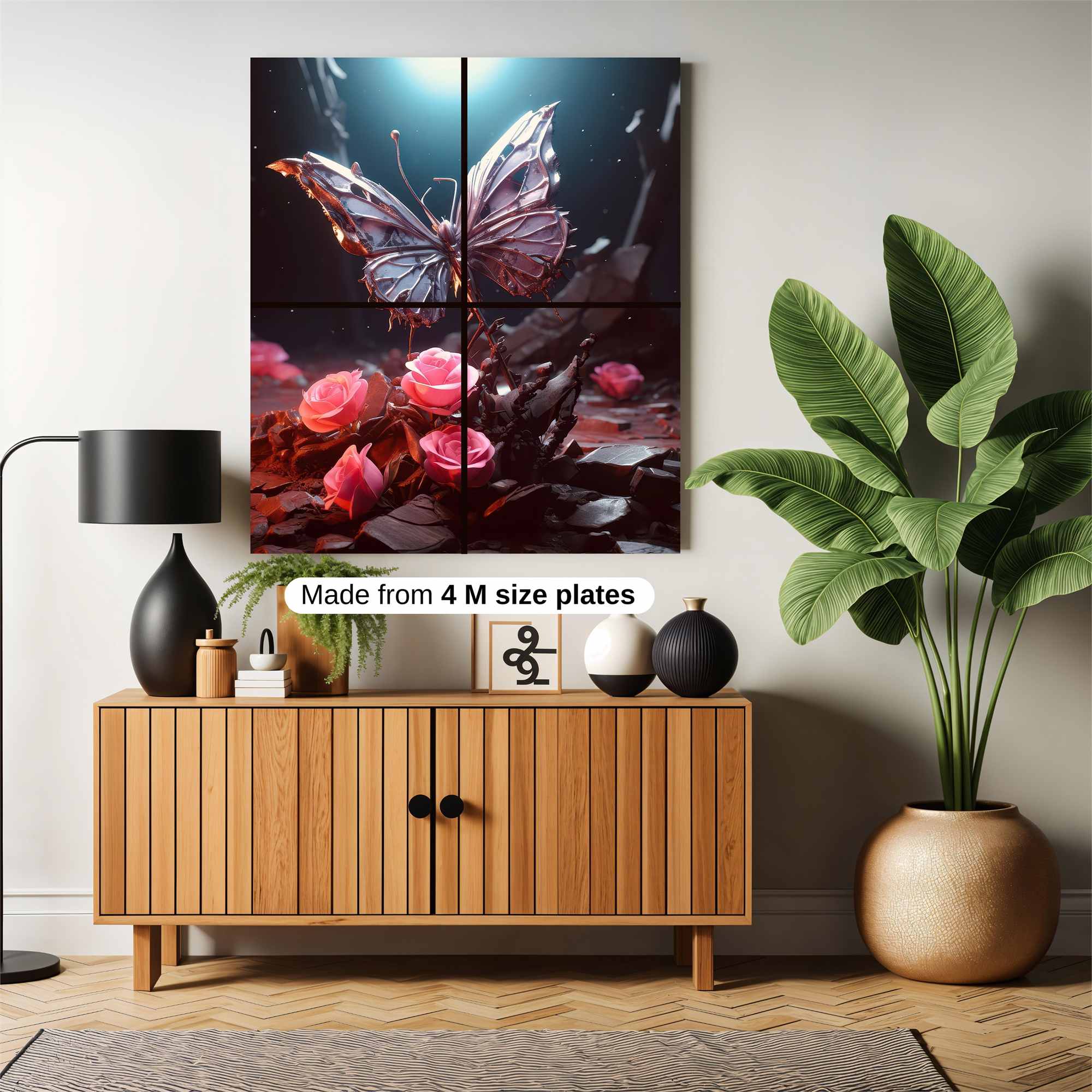 Butterfly Elegance Safe Wall Magnetic / M