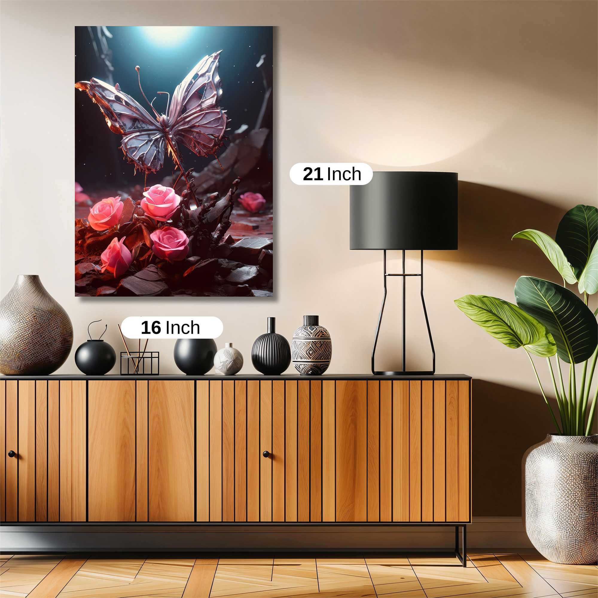 Butterfly Elegance Safe Wall Magnetic / M