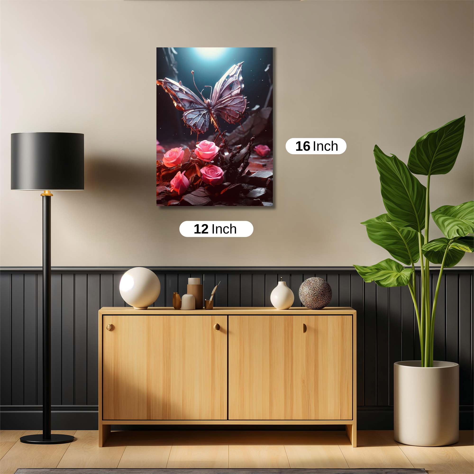 Butterfly Elegance Safe Wall Magnetic / M