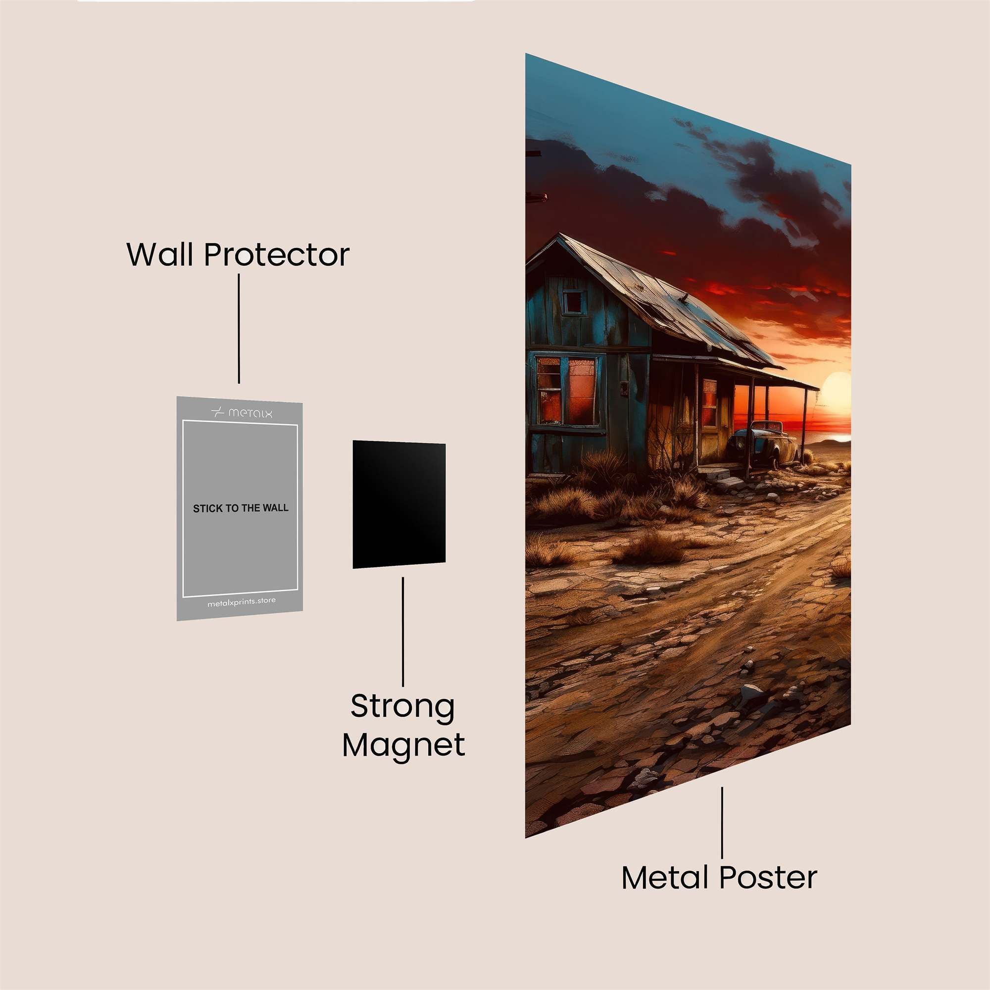 Shack Solitude Safe Wall Magnetic / M