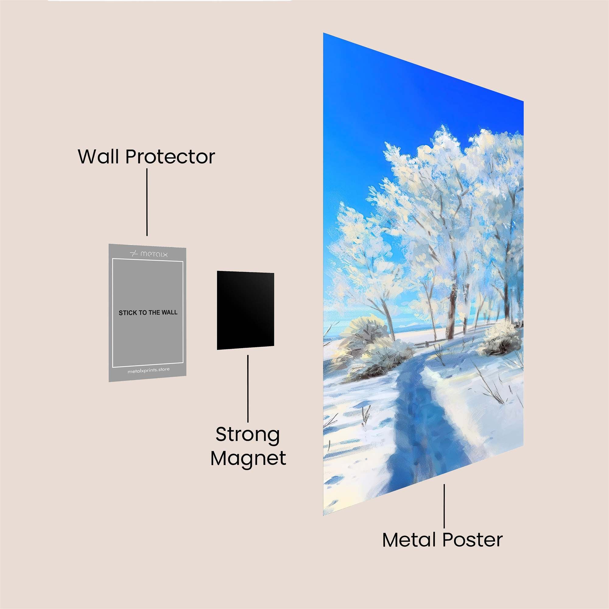 Winter Serenity Safe Wall Magnetic / M