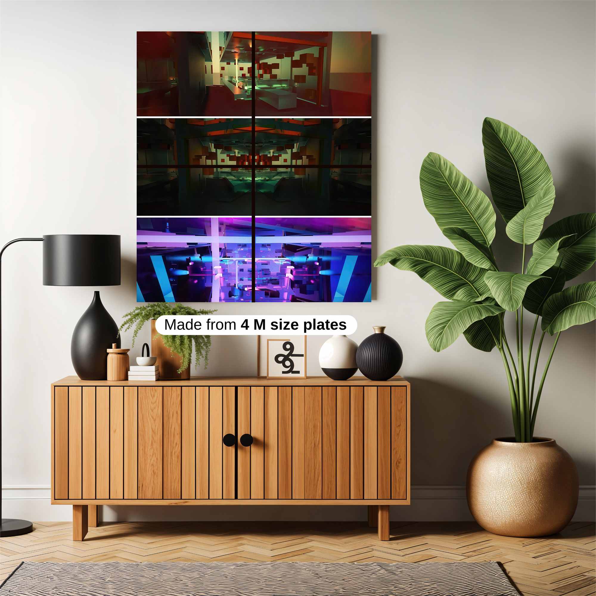 Neon Dreamscape Safe Wall Magnetic / M