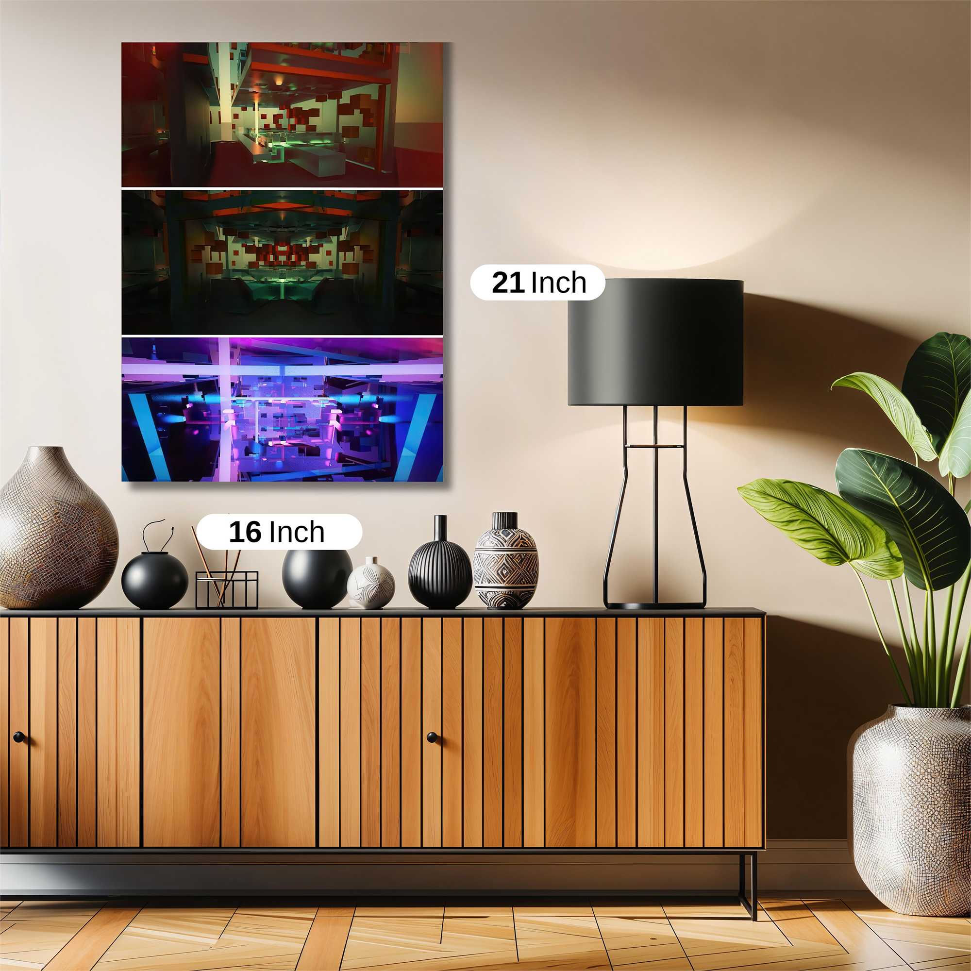 Neon Dreamscape Safe Wall Magnetic / M
