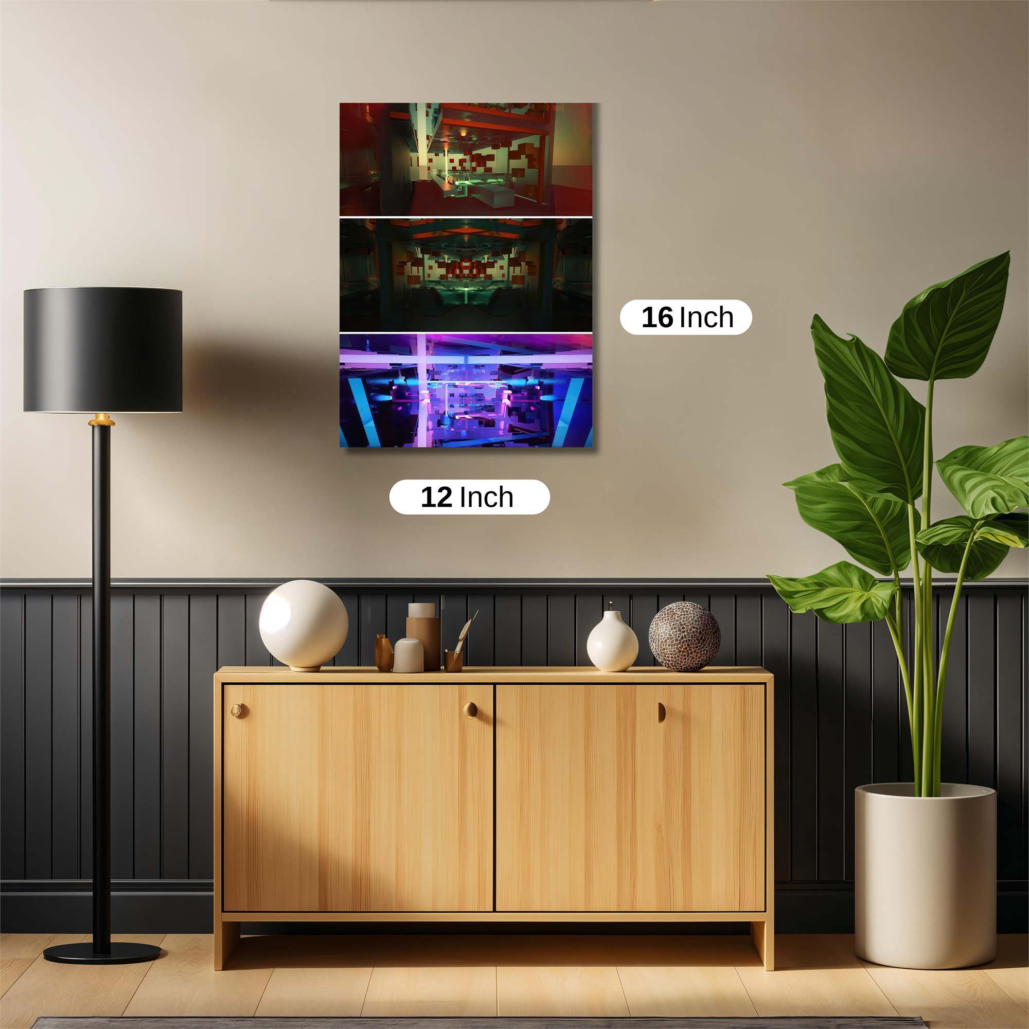 Neon Dreamscape Safe Wall Magnetic / M