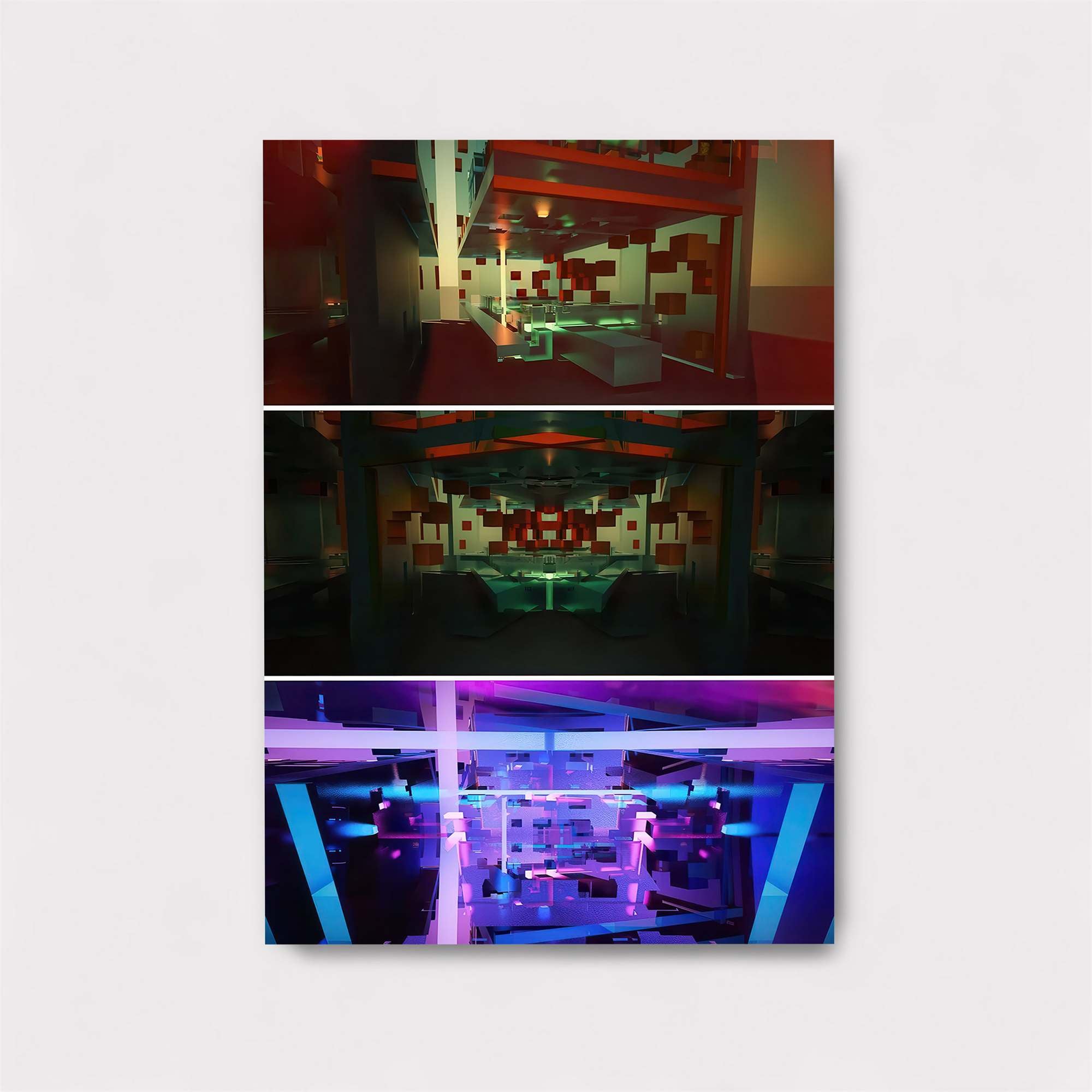 Neon Dreamscape Safe Wall Magnetic / M