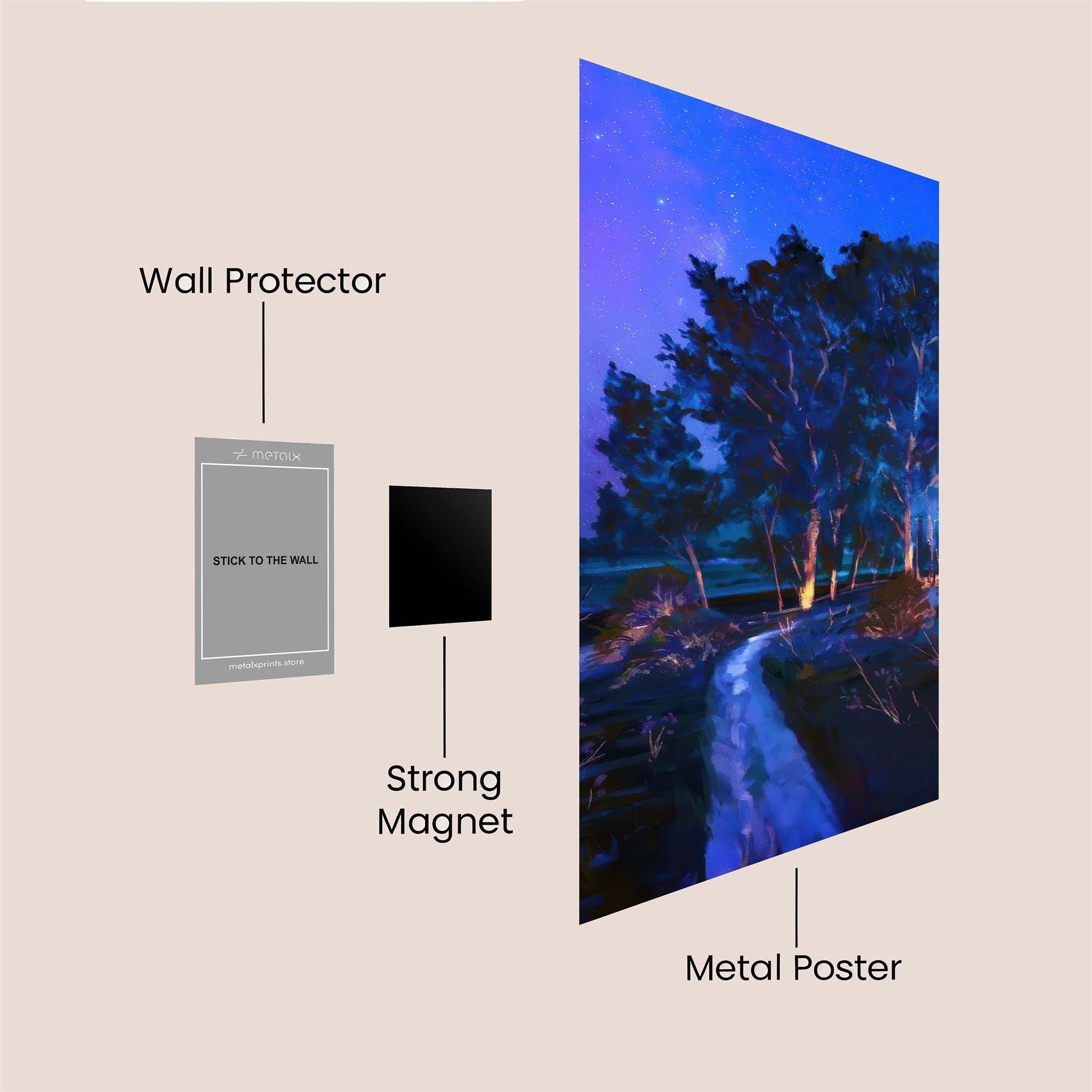 Starlit Serenity Safe Wall Magnetic / M