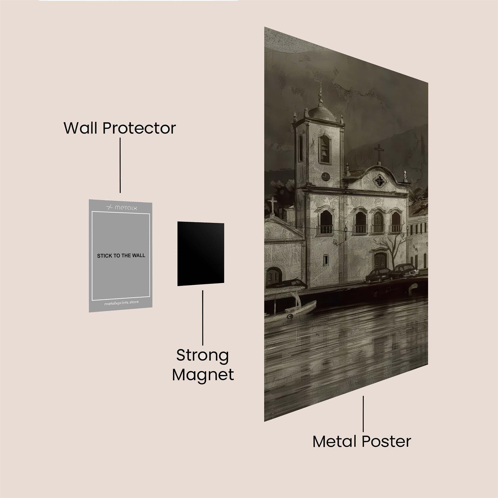 Church Serenity Safe Wall Magnetic / M