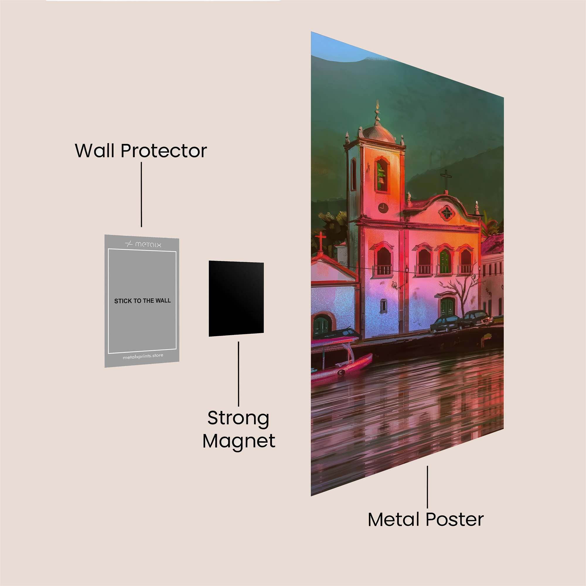 Church Tranquil Safe Wall Magnetic / M