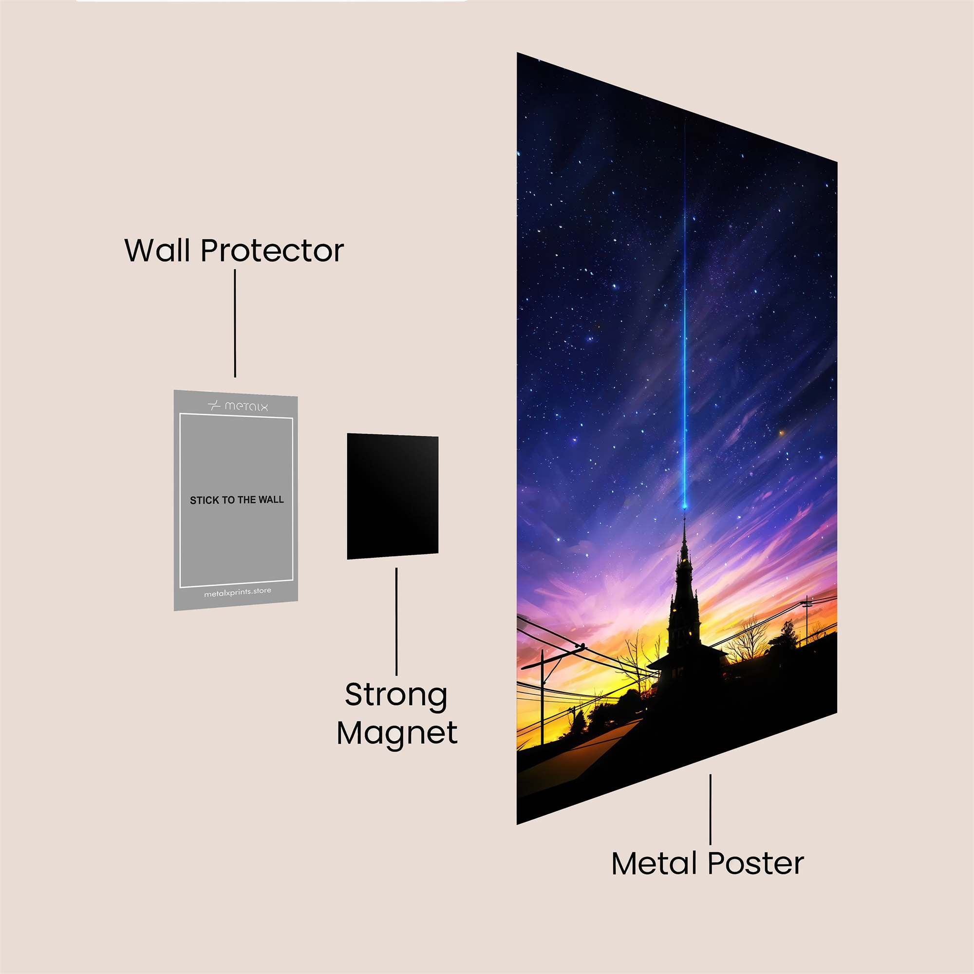 Beacon Twilight Safe Wall Magnetic / M