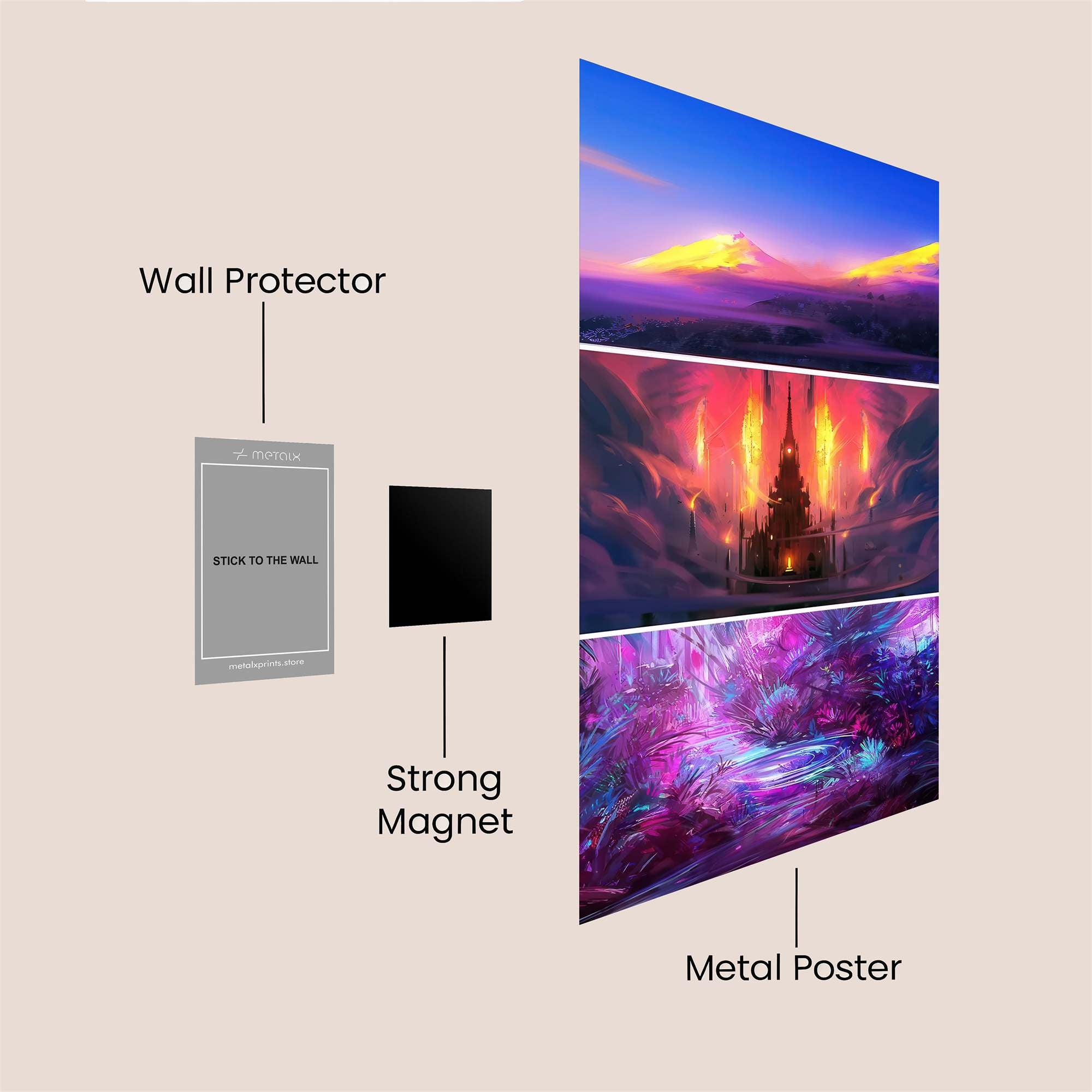 Volcanic Radiance Safe Wall Magnetic / M
