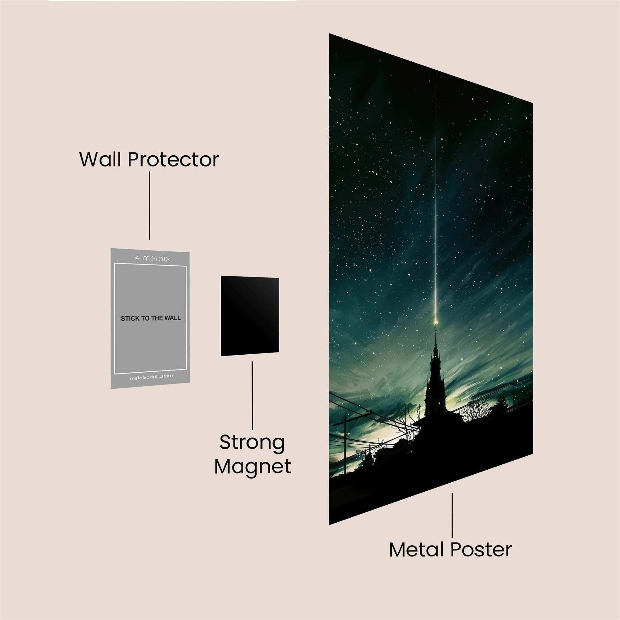Tower Radiance Safe Wall Magnetic / M