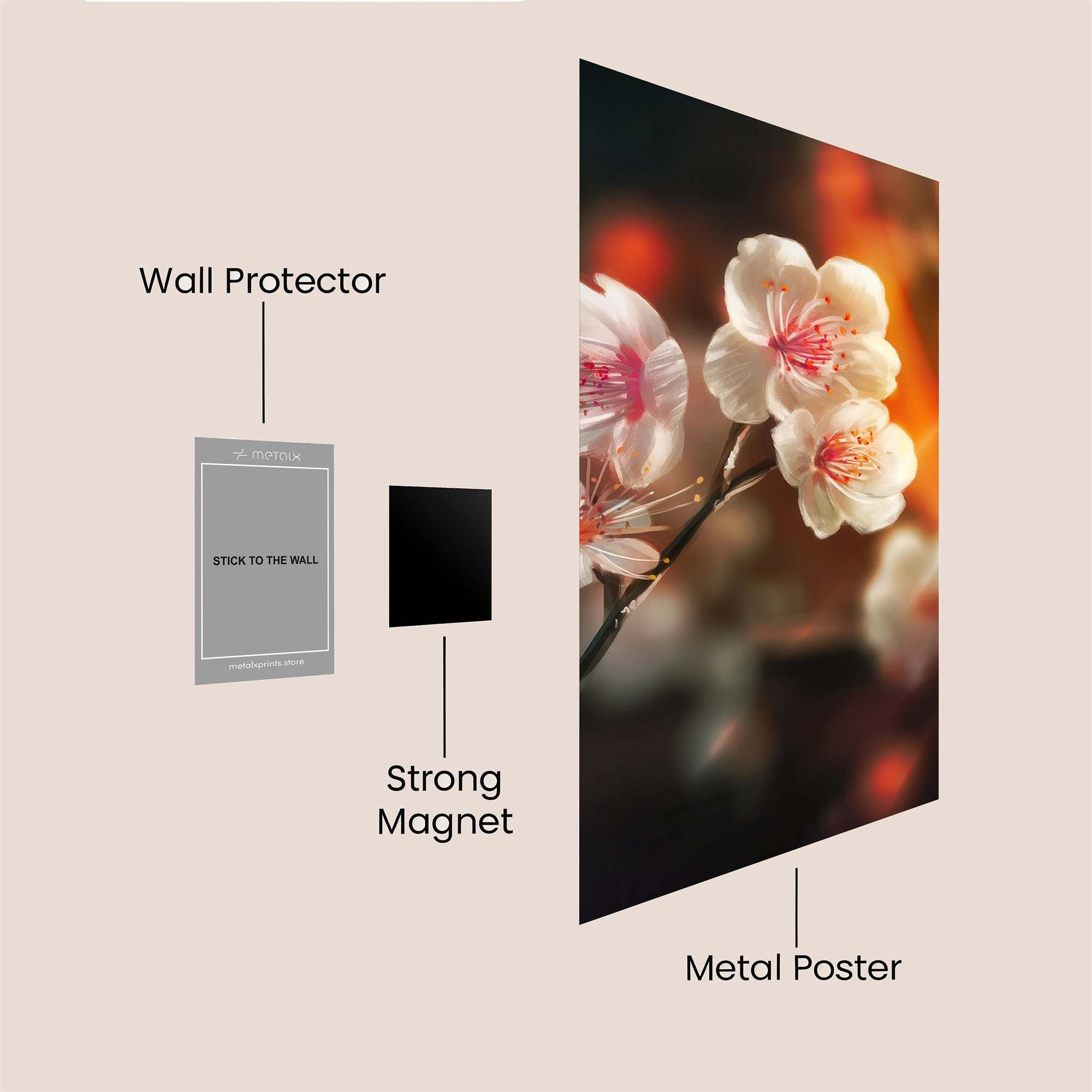 Cherry Radiance Safe Wall Magnetic / M