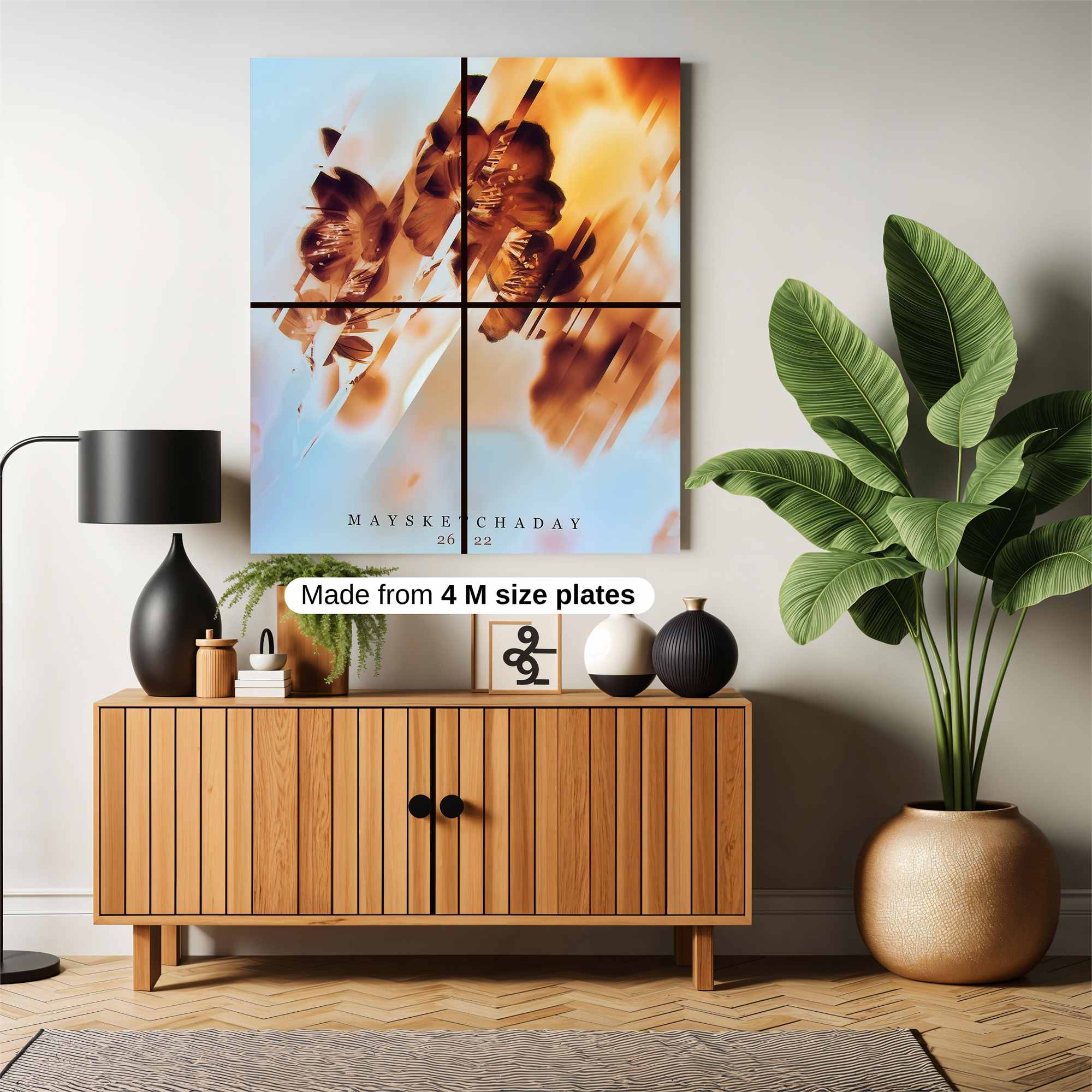 Floral Blaze Safe Wall Magnetic / M