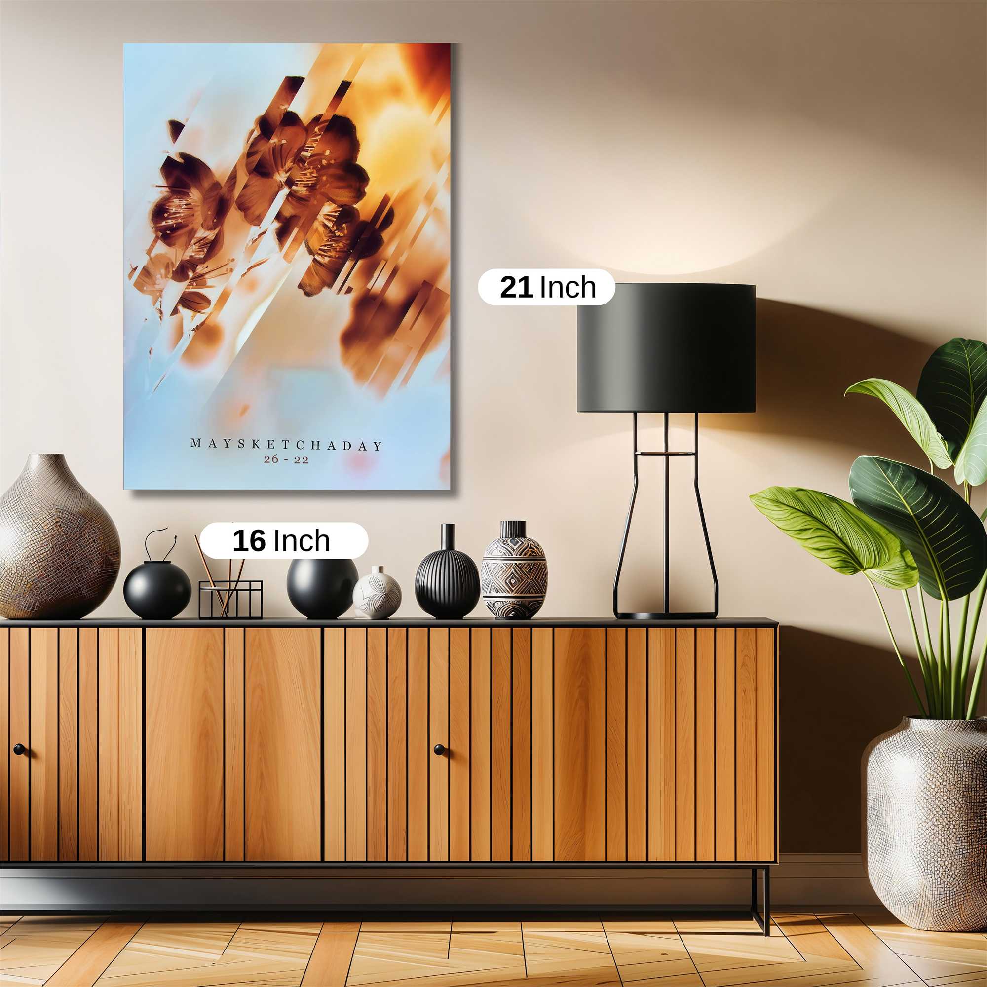 Floral Blaze Safe Wall Magnetic / M